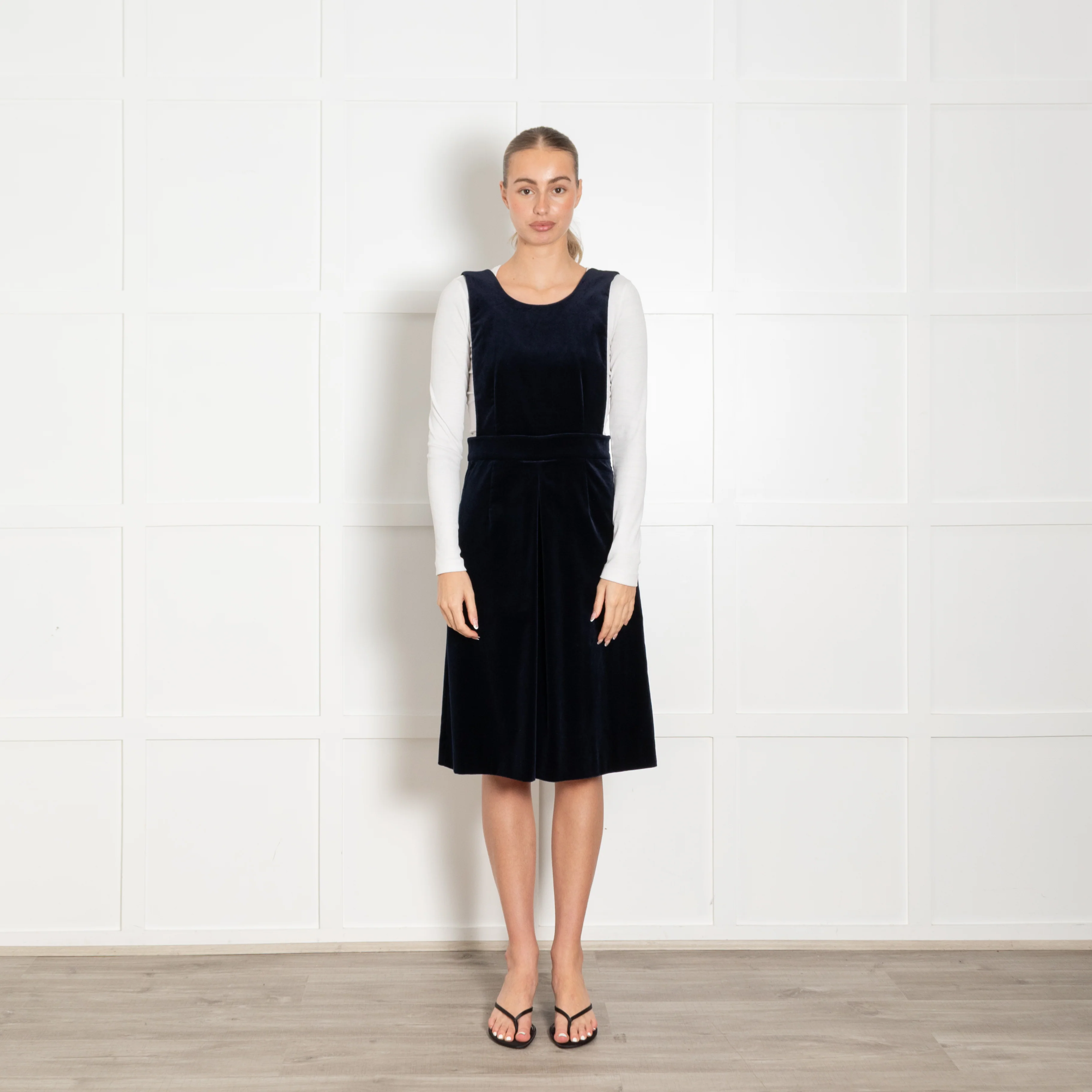 Claudie Pierlot Navy Velvet Dungaree