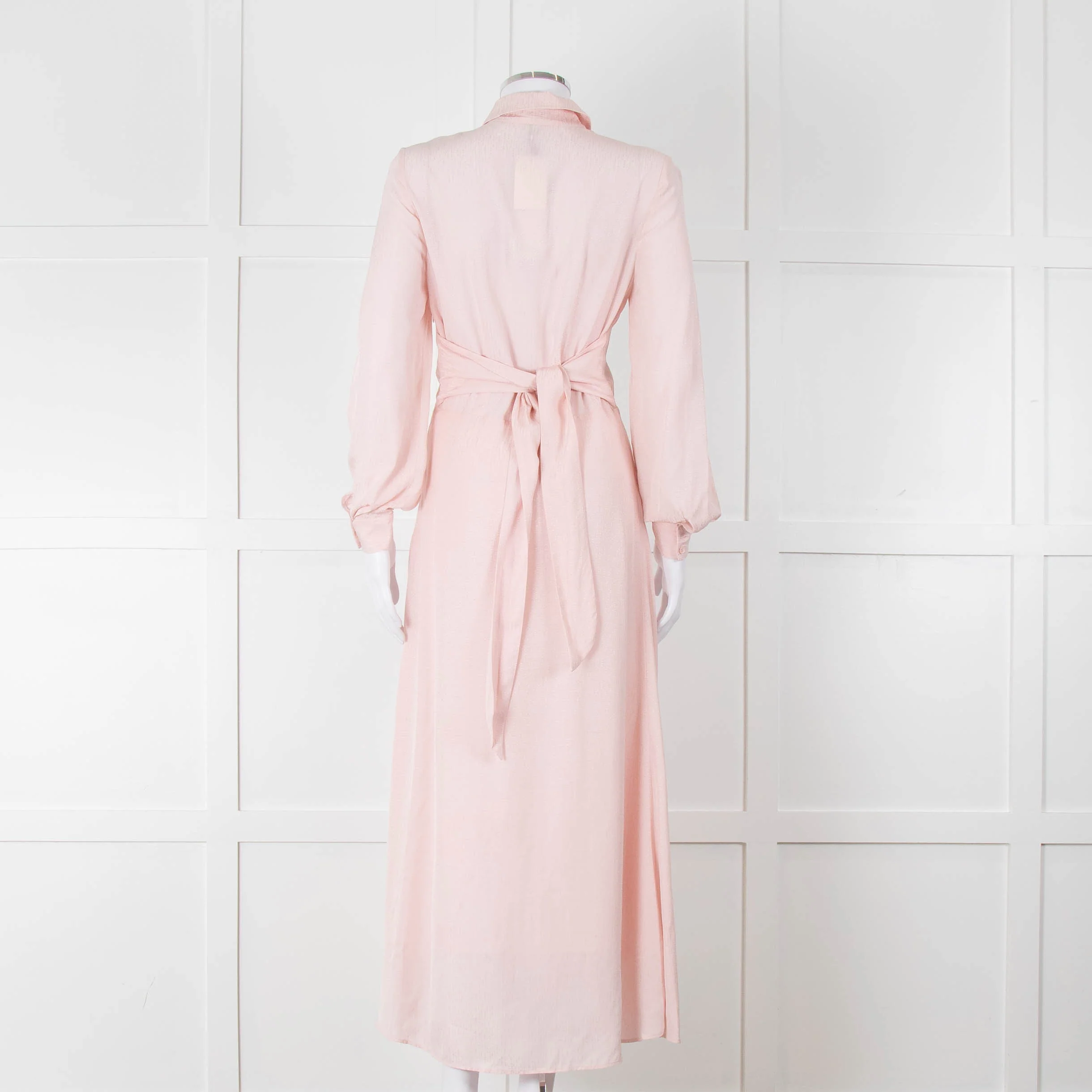 Claudie Pierlot Pale Rose Pink Long Sleeve Midi Dress - Image 5