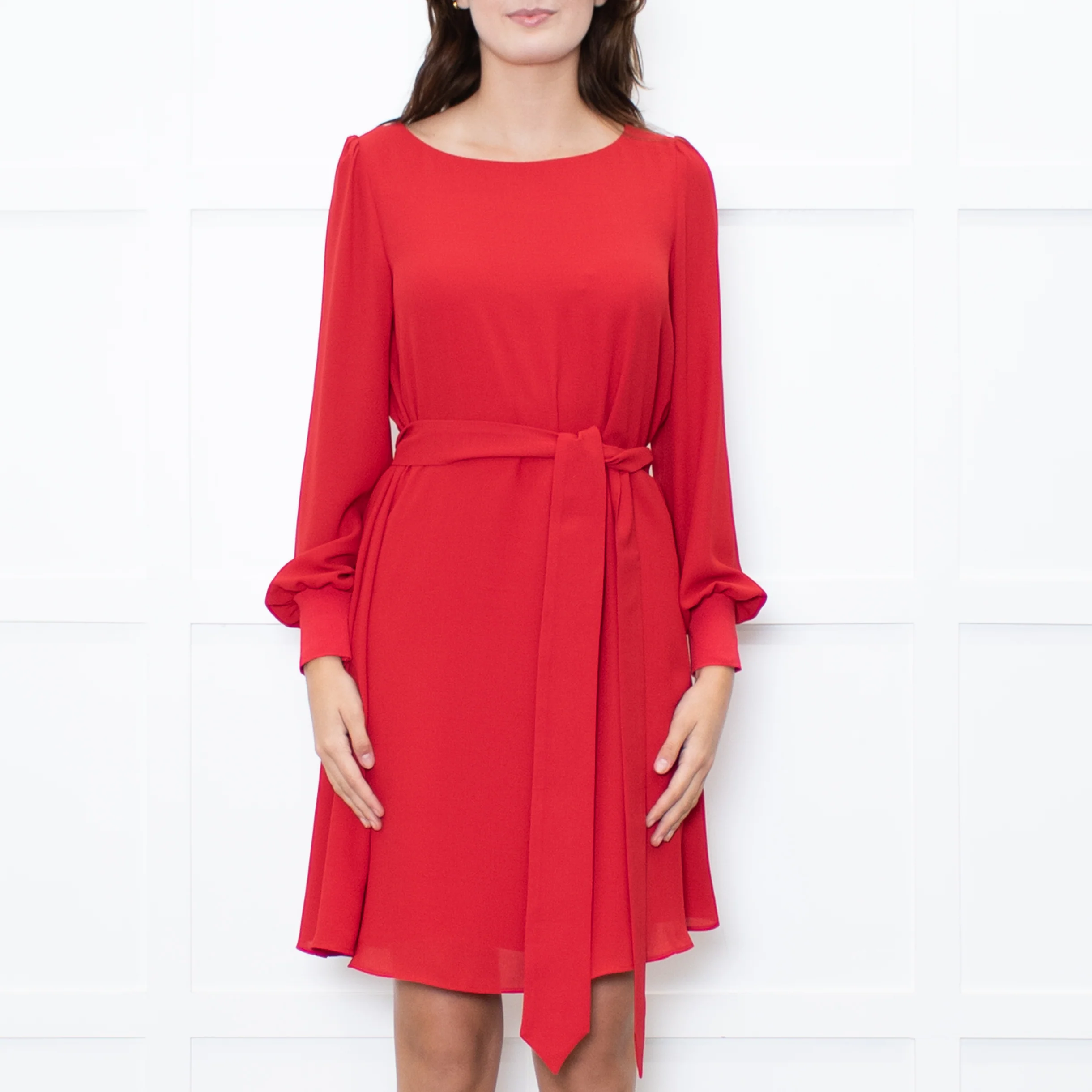 Claudie Pierlot Red Long Sleeve Shift Dress - Image 2