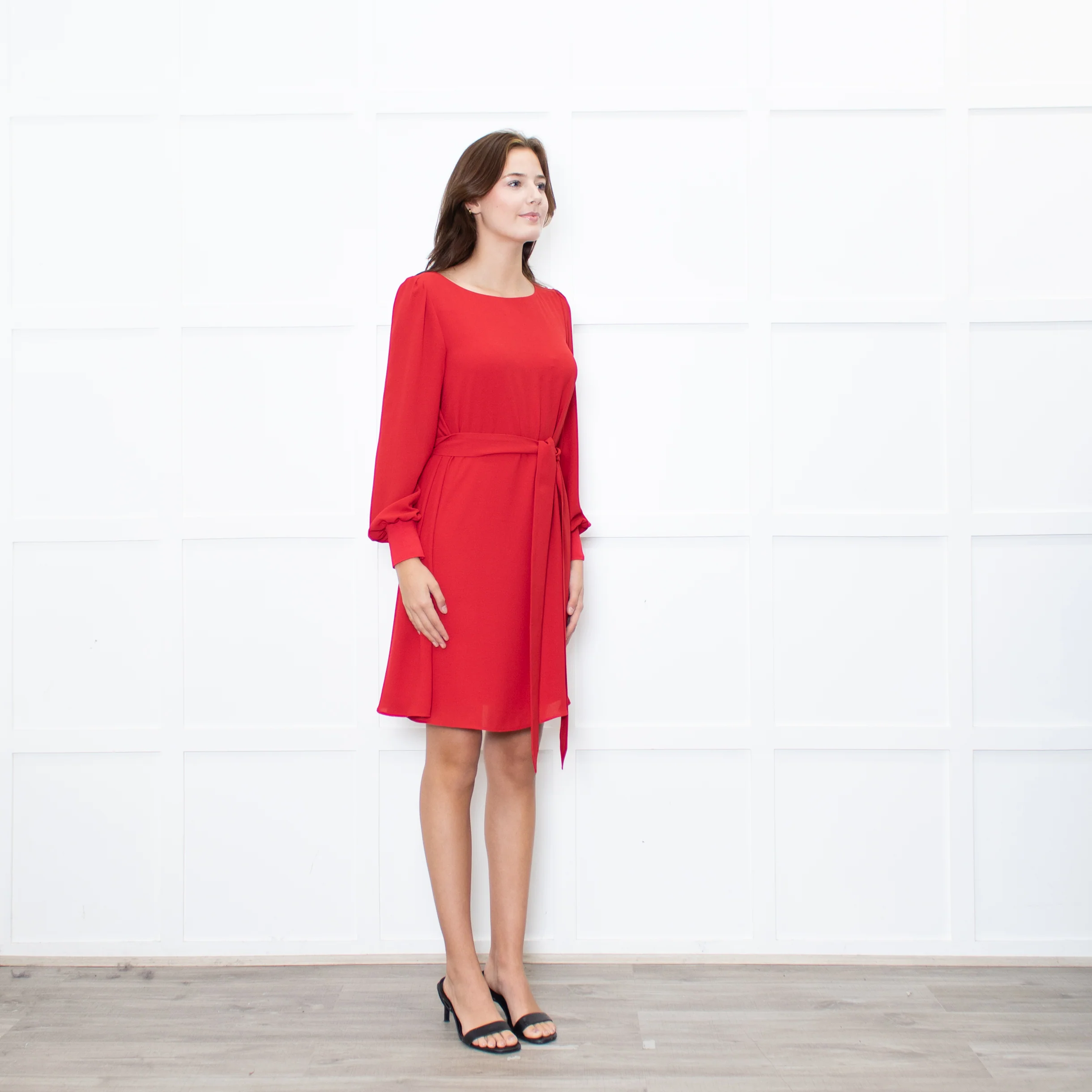 Claudie Pierlot Red Long Sleeve Shift Dress - Image 7