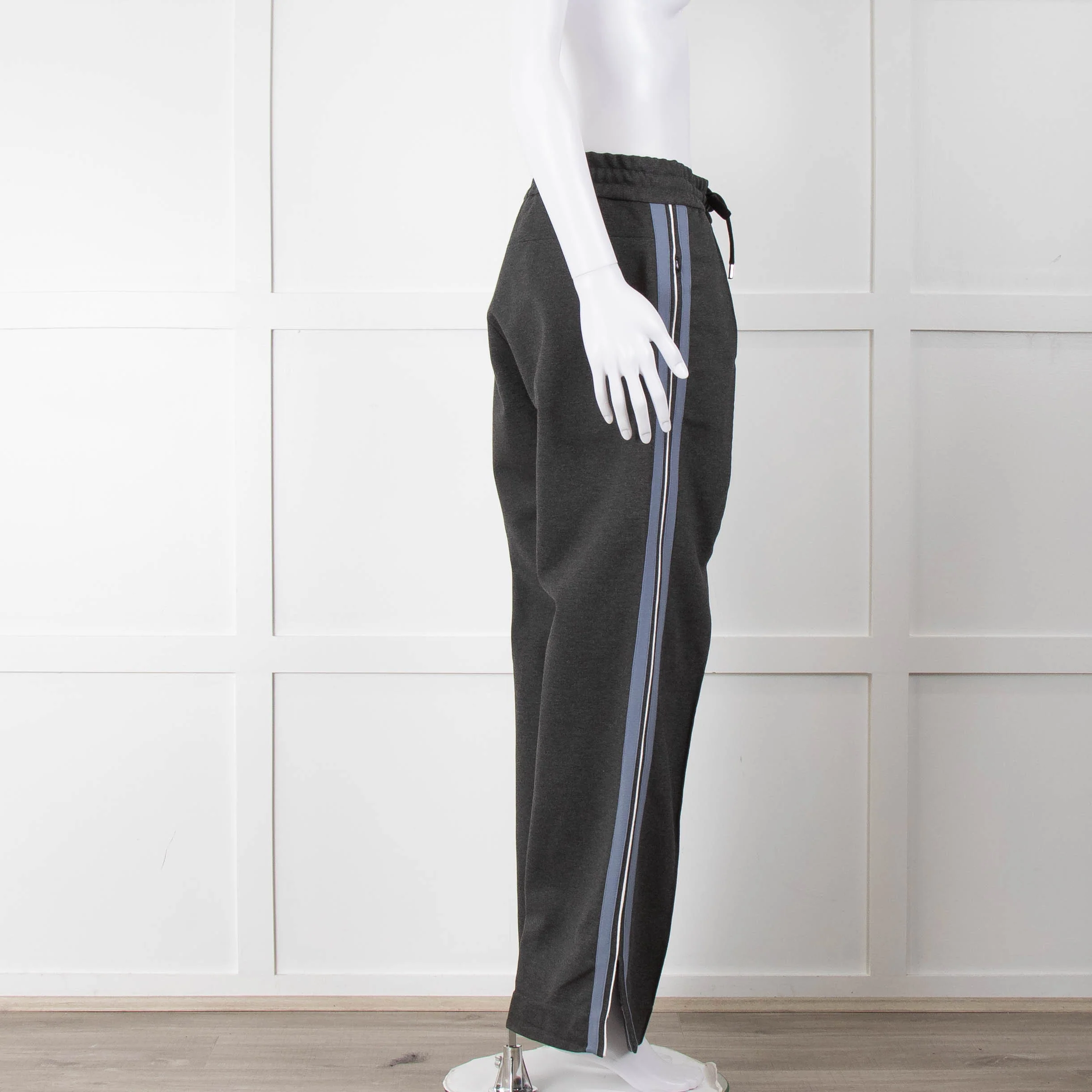 Clementine B Grey Stretch Wide Leg Trousers - Image 3