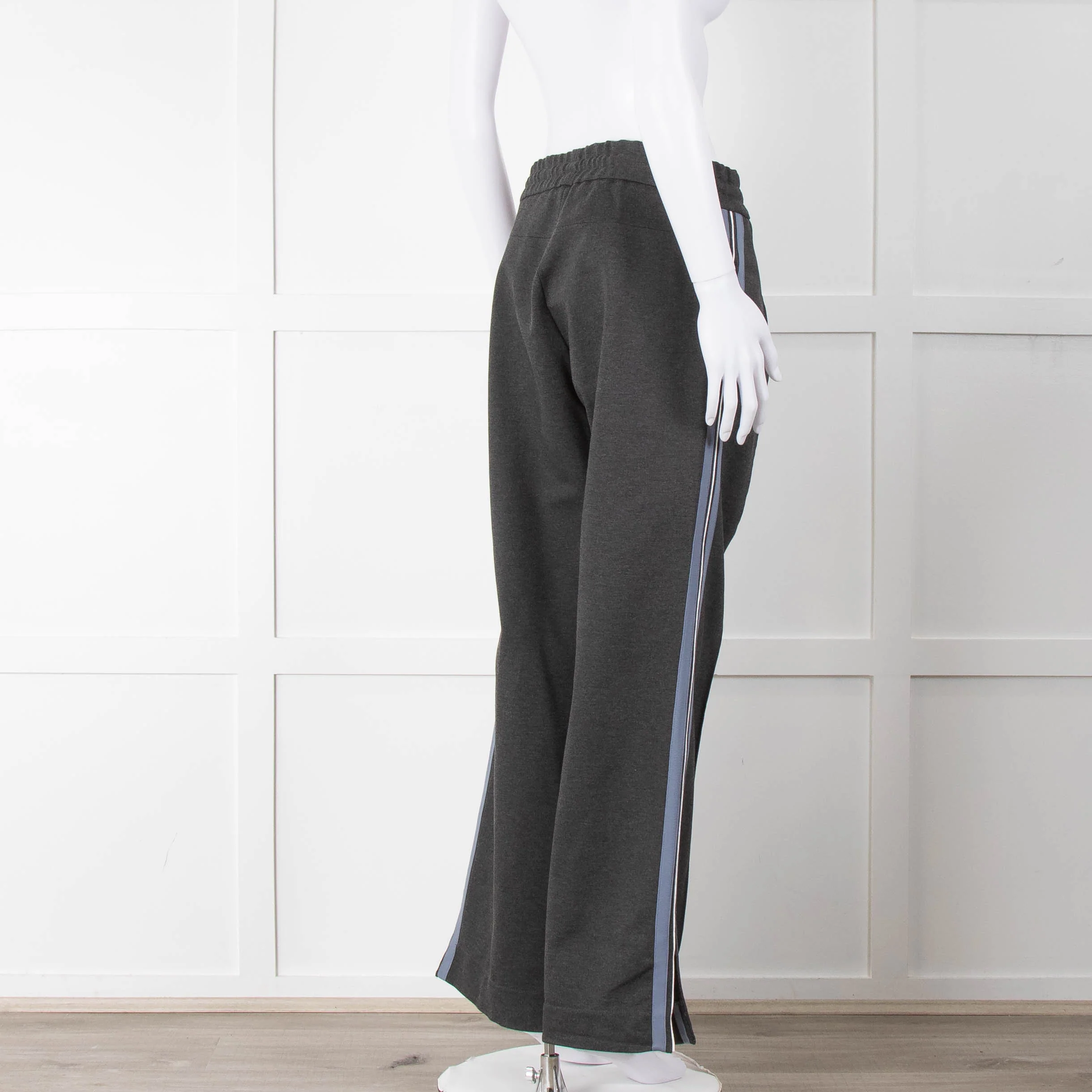 Clementine B Grey Stretch Wide Leg Trousers - Image 4