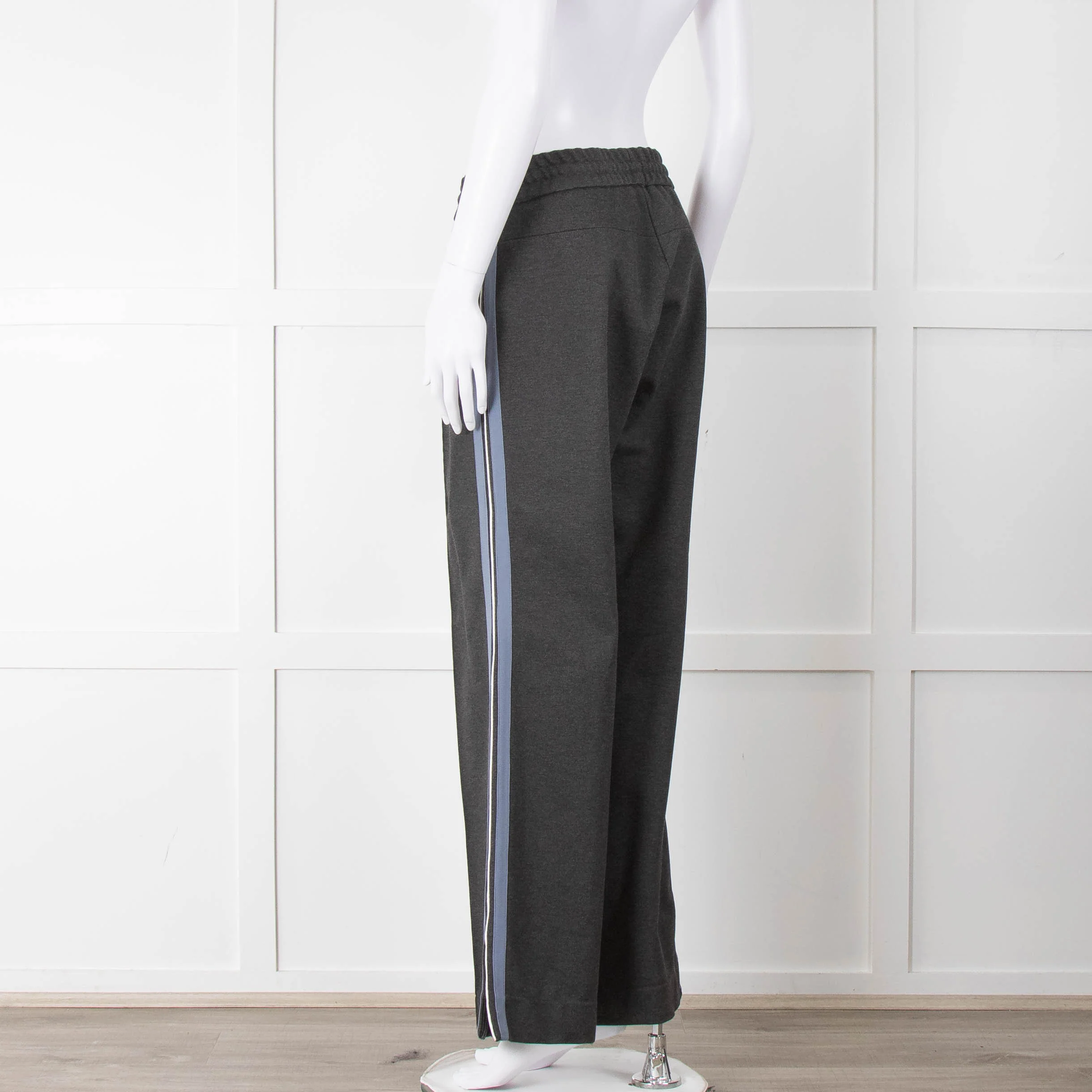 Clementine B Grey Stretch Wide Leg Trousers - Image 6
