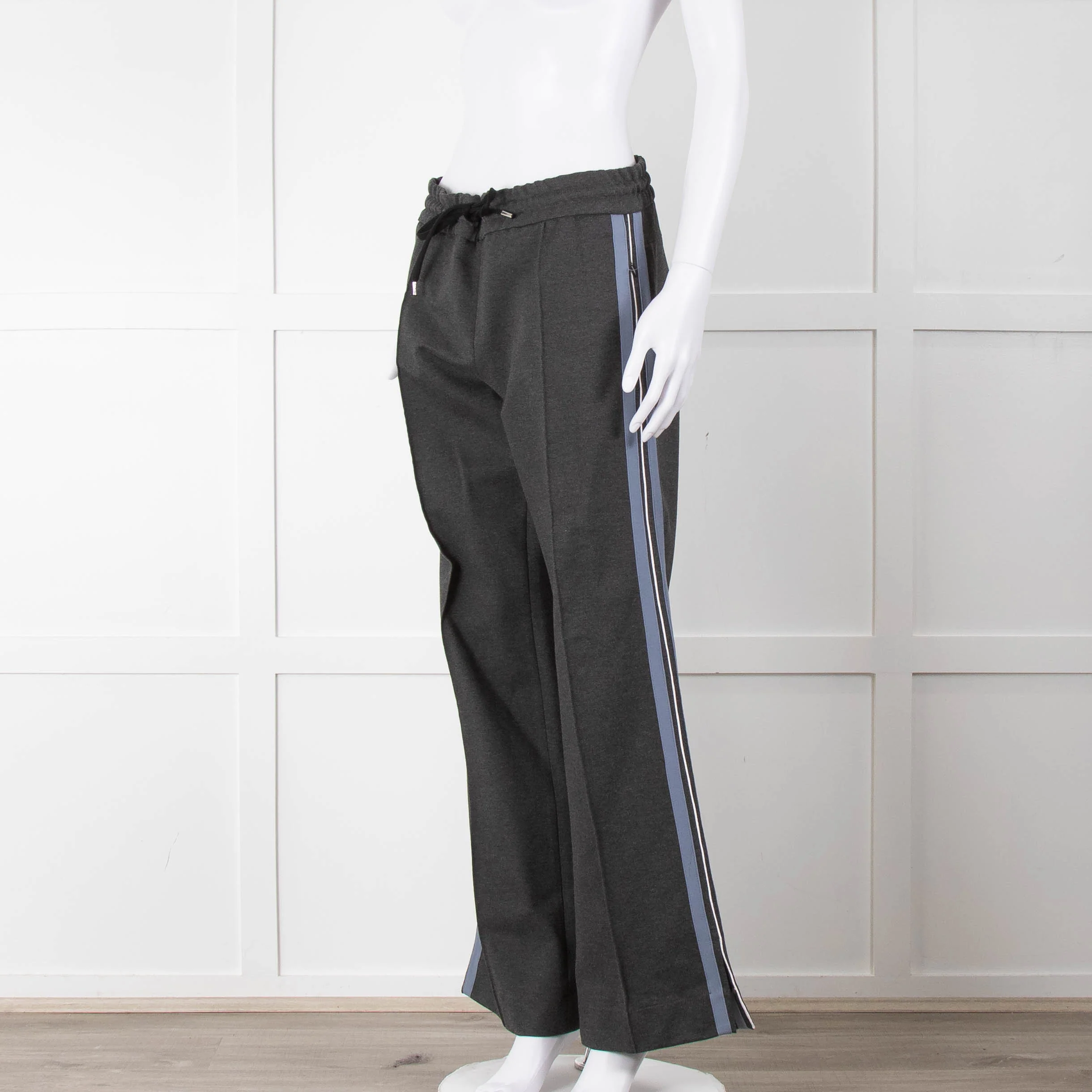 Clementine B Grey Stretch Wide Leg Trousers - Image 8