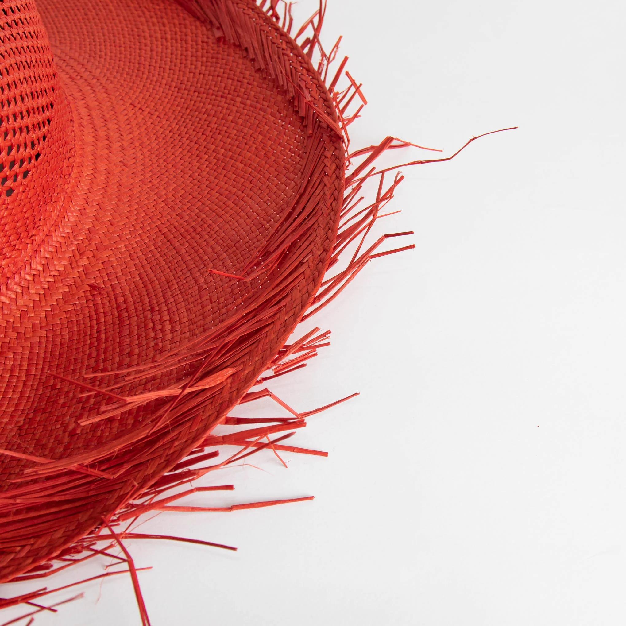 Clyde Brick Red Toquilla Straw Hat - Image 4
