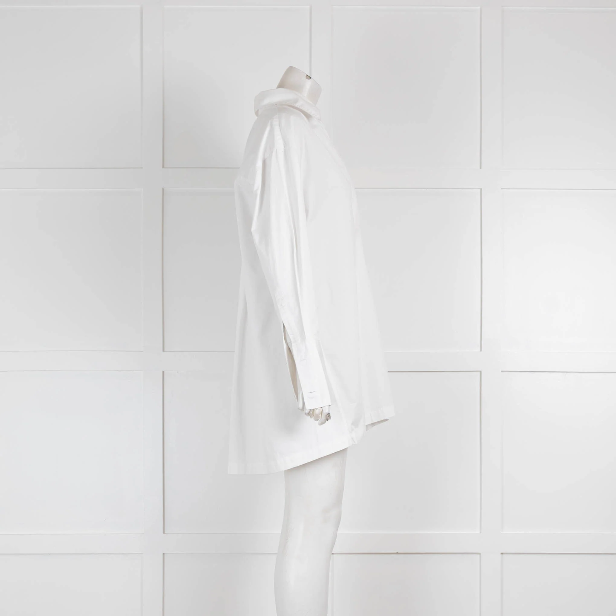 CO White Cotton Oversized Shirt Top - Image 2