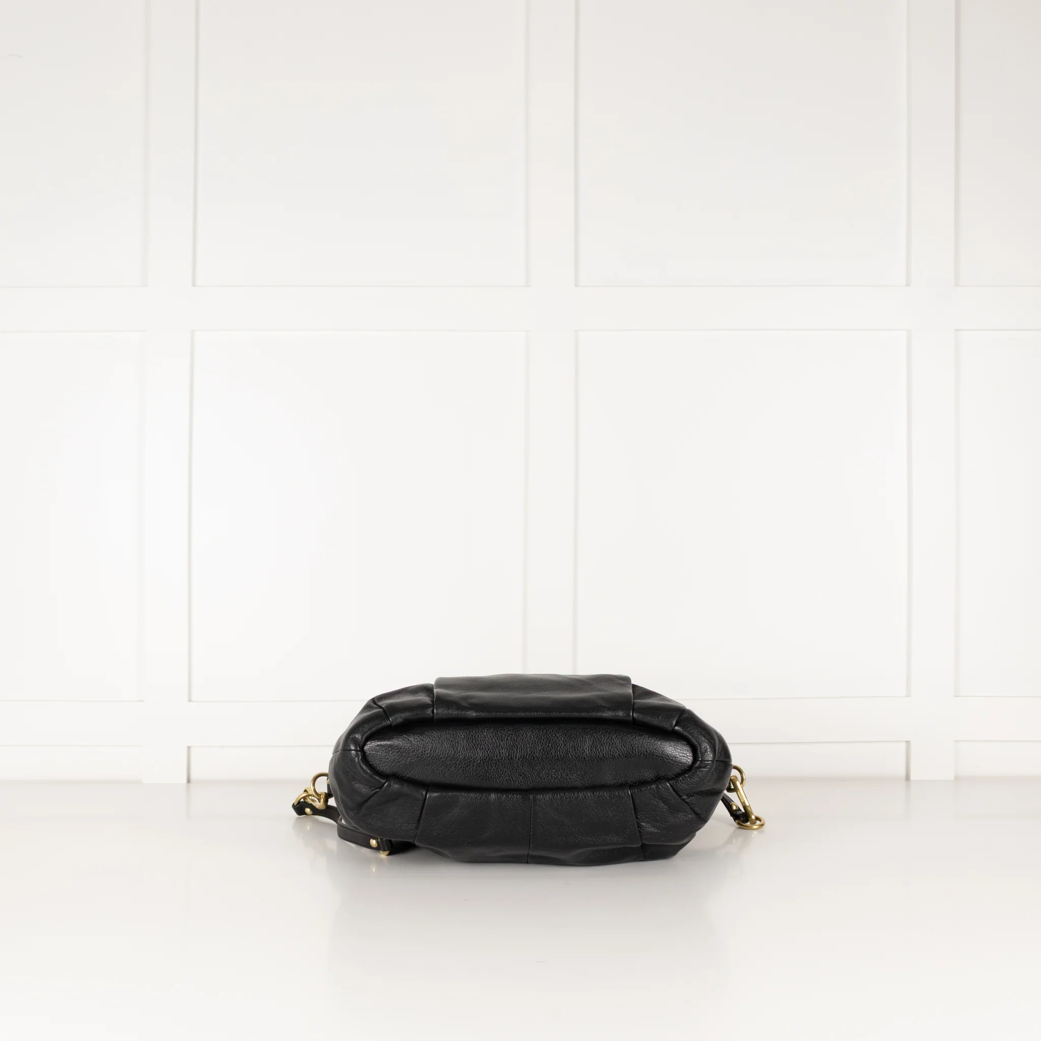 Coach Black Leather Gold Hardware Madison Lindsey Bag - Image 6