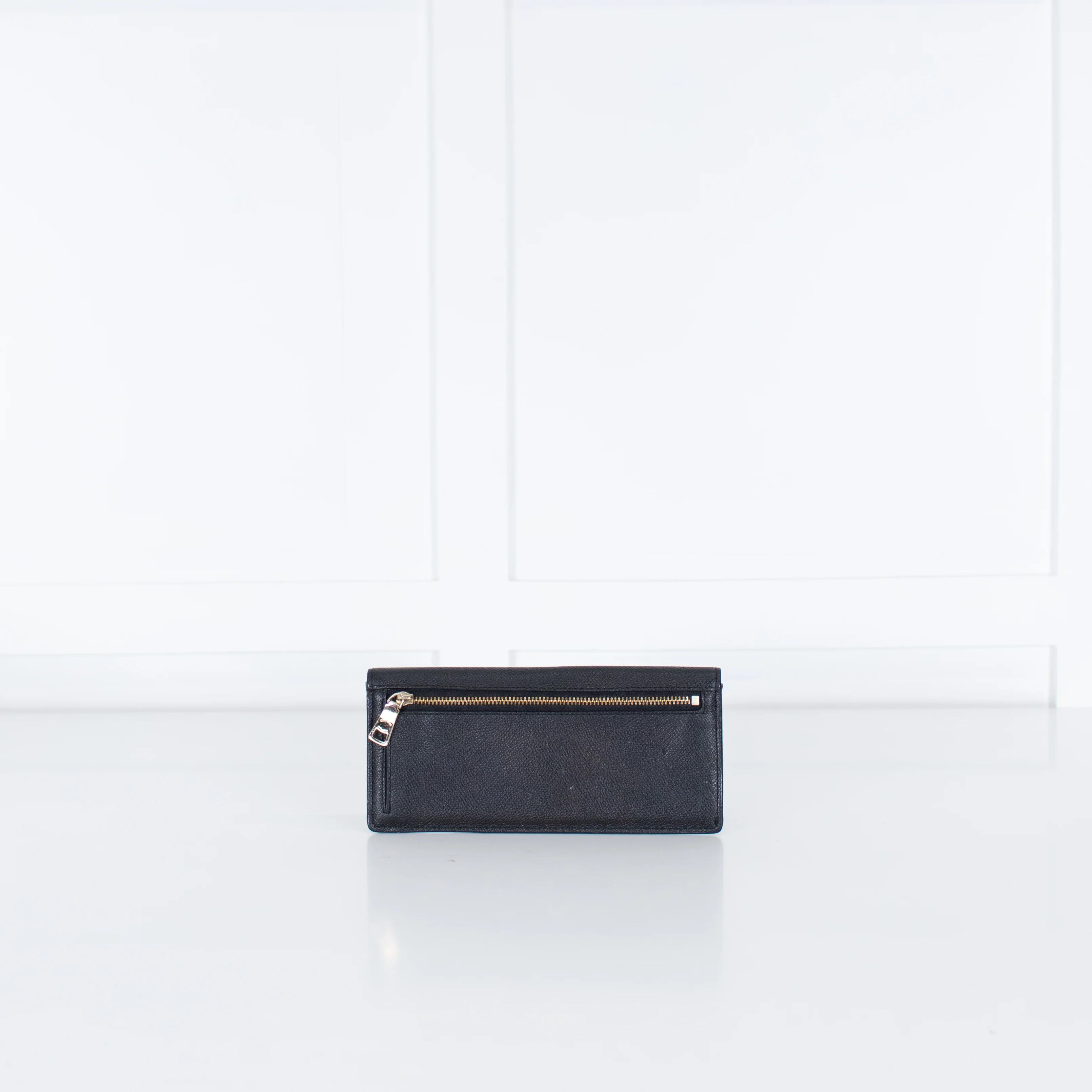 Coach Black Leather Wallet With Zipped Back Pocket - Image 2