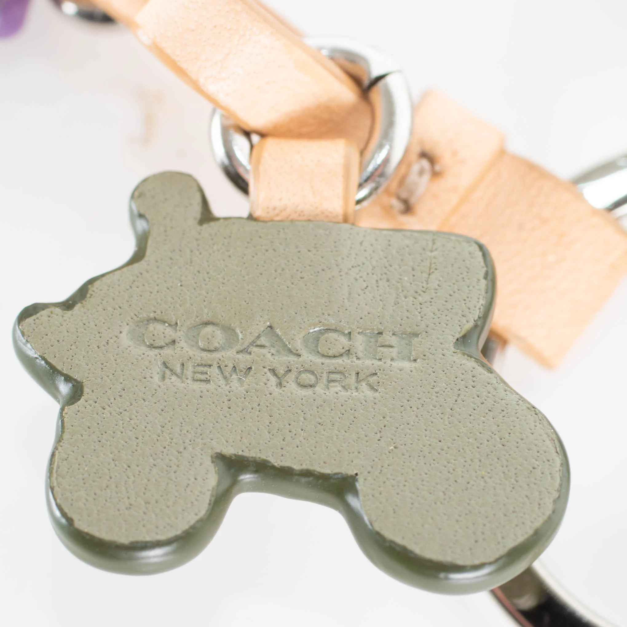Coach Keyring with Leather Charms - Image 4