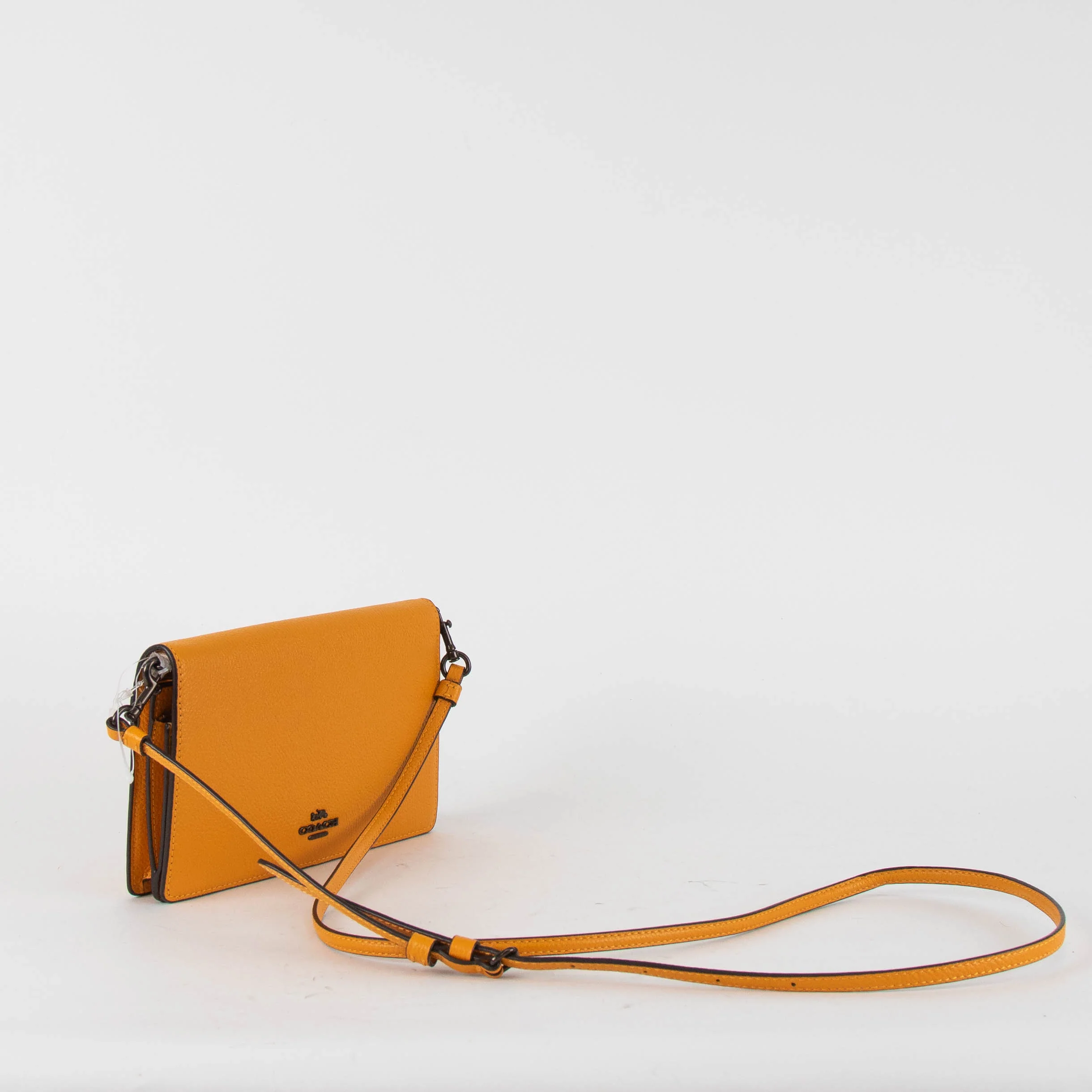 Coach Orange Leather Hayden Fold Over Crossbody Bag - Image 2