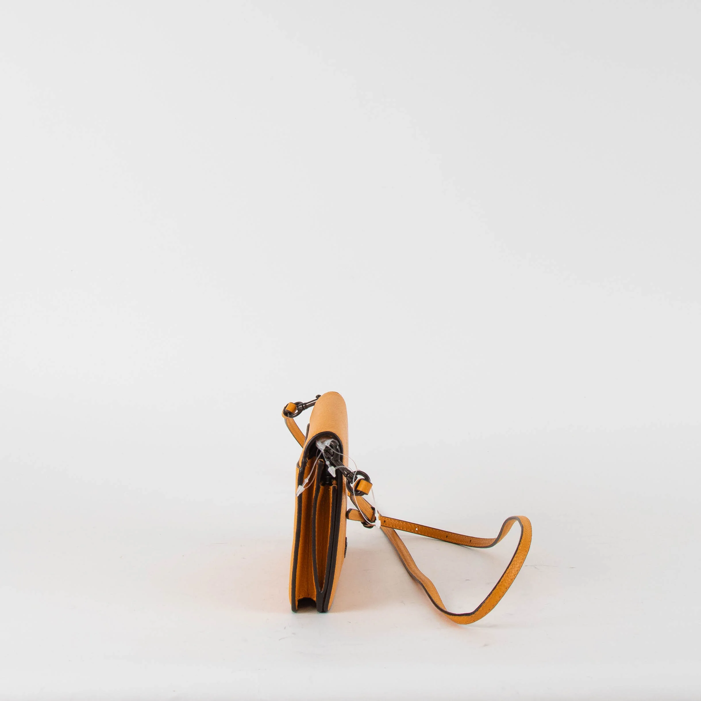 Coach Orange Leather Hayden Fold Over Crossbody Bag - Image 3