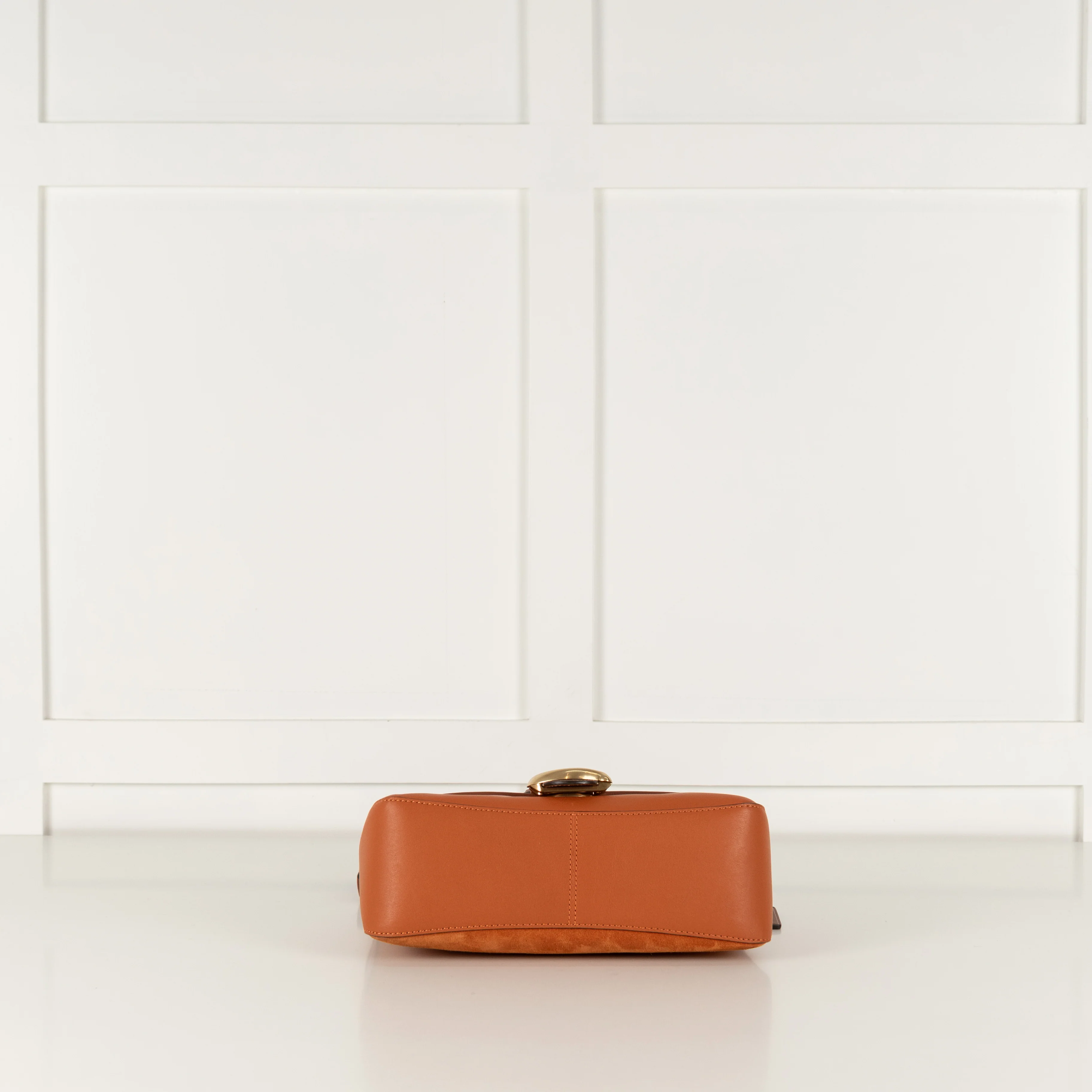 Coach Orange Tabby Suede Leather Handle Shoulder Bag - Image 9