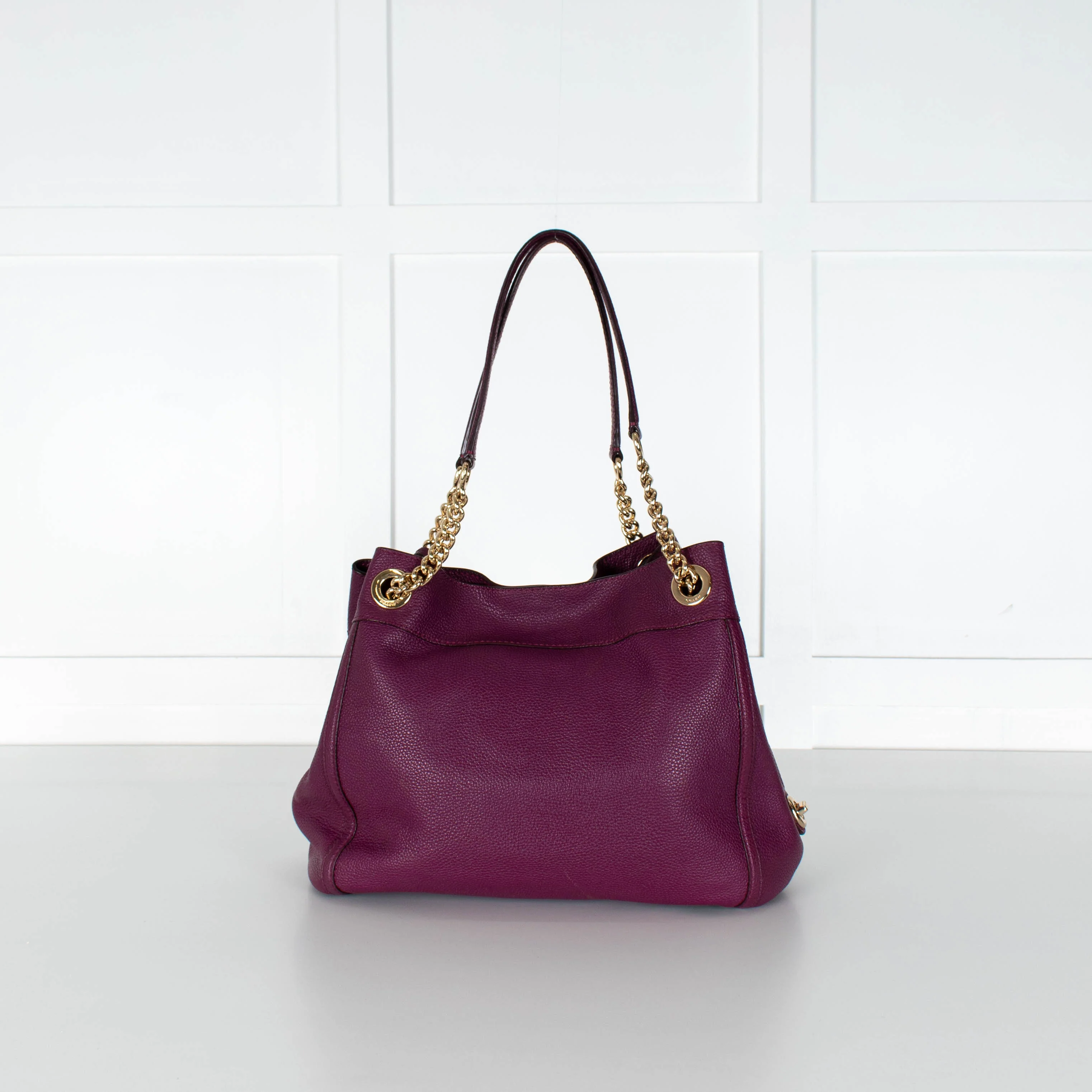 Coach Purple Turnlock Edie Shoulder Bag - Image 4