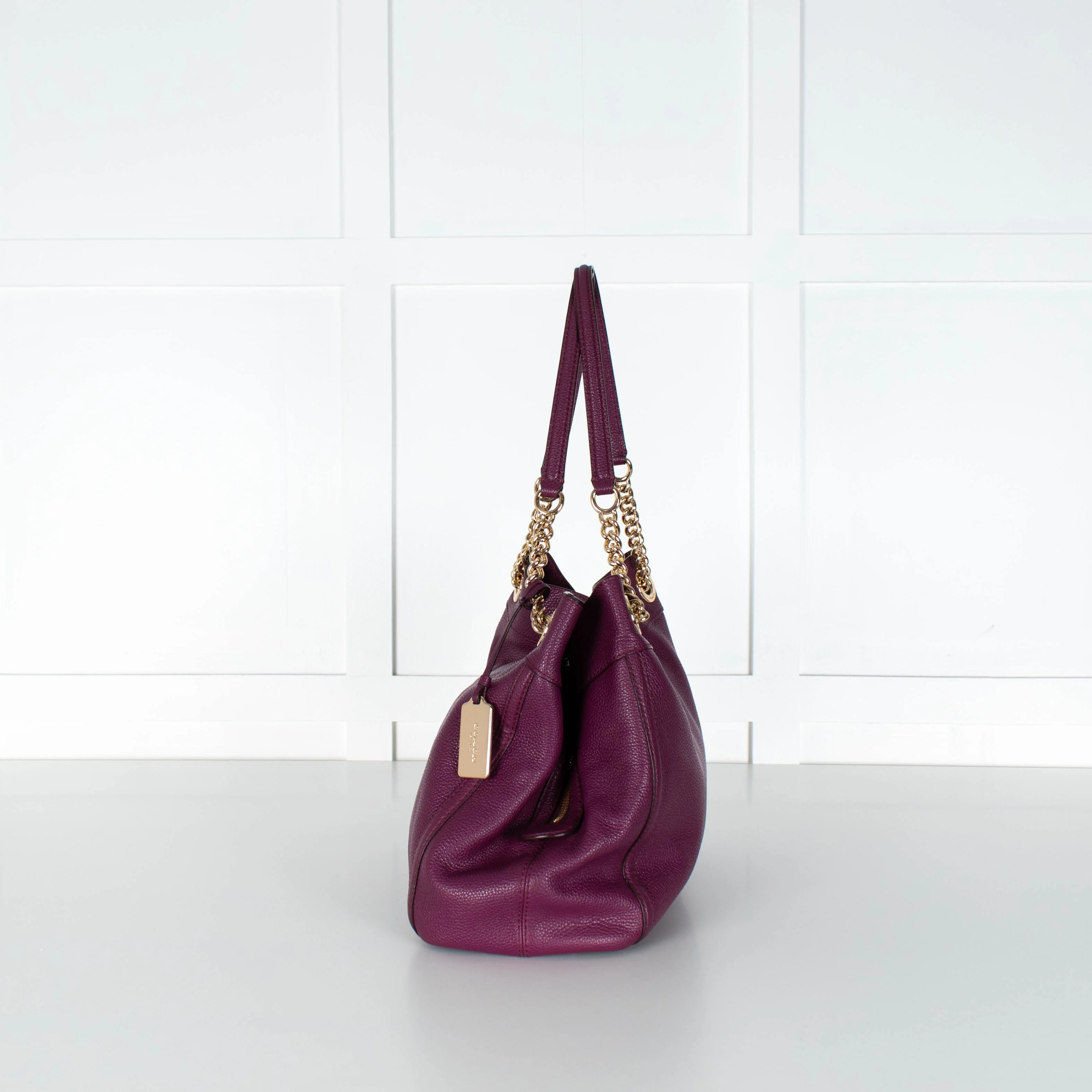 Coach Purple Turnlock Edie Shoulder Bag - Image 5