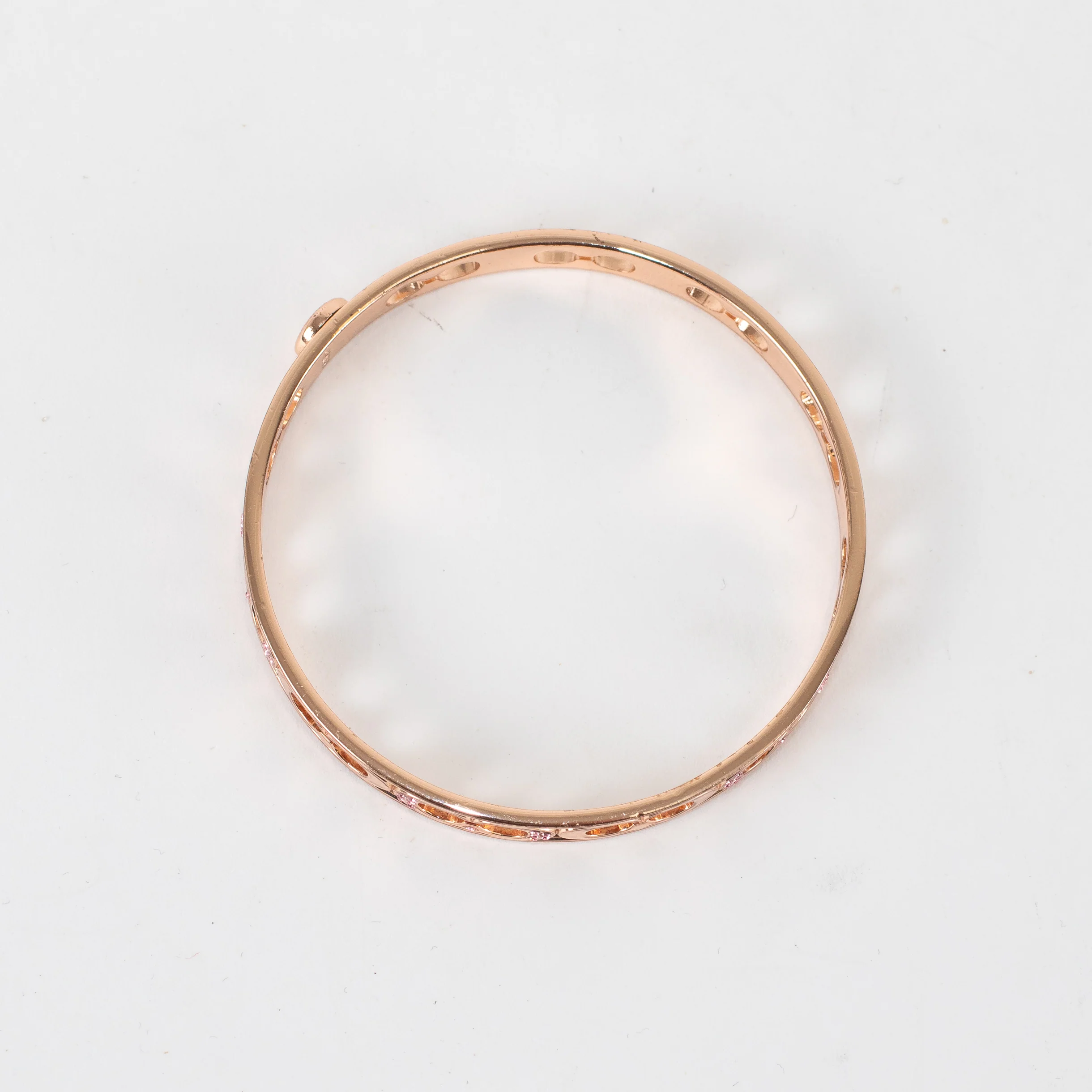 Coach Rose Gold Kissing C Bangle - Image 2