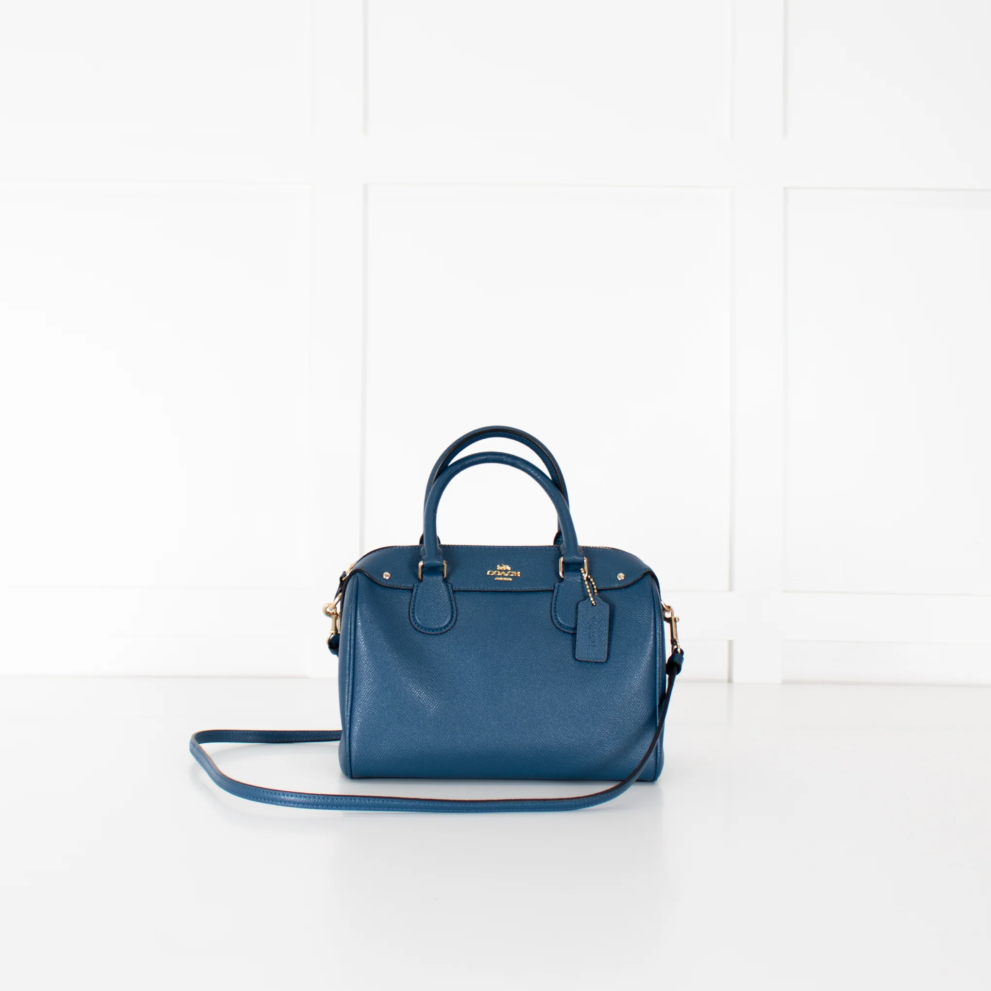 Coach Teal The Mini Bennett Crossgrain Bag - Image 2