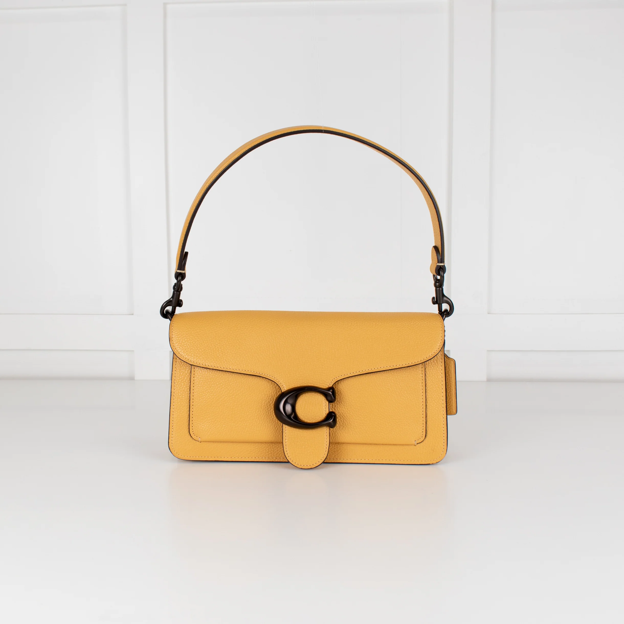 Coach Yellow Grained Leather Tabby 26 Bag - Image 2