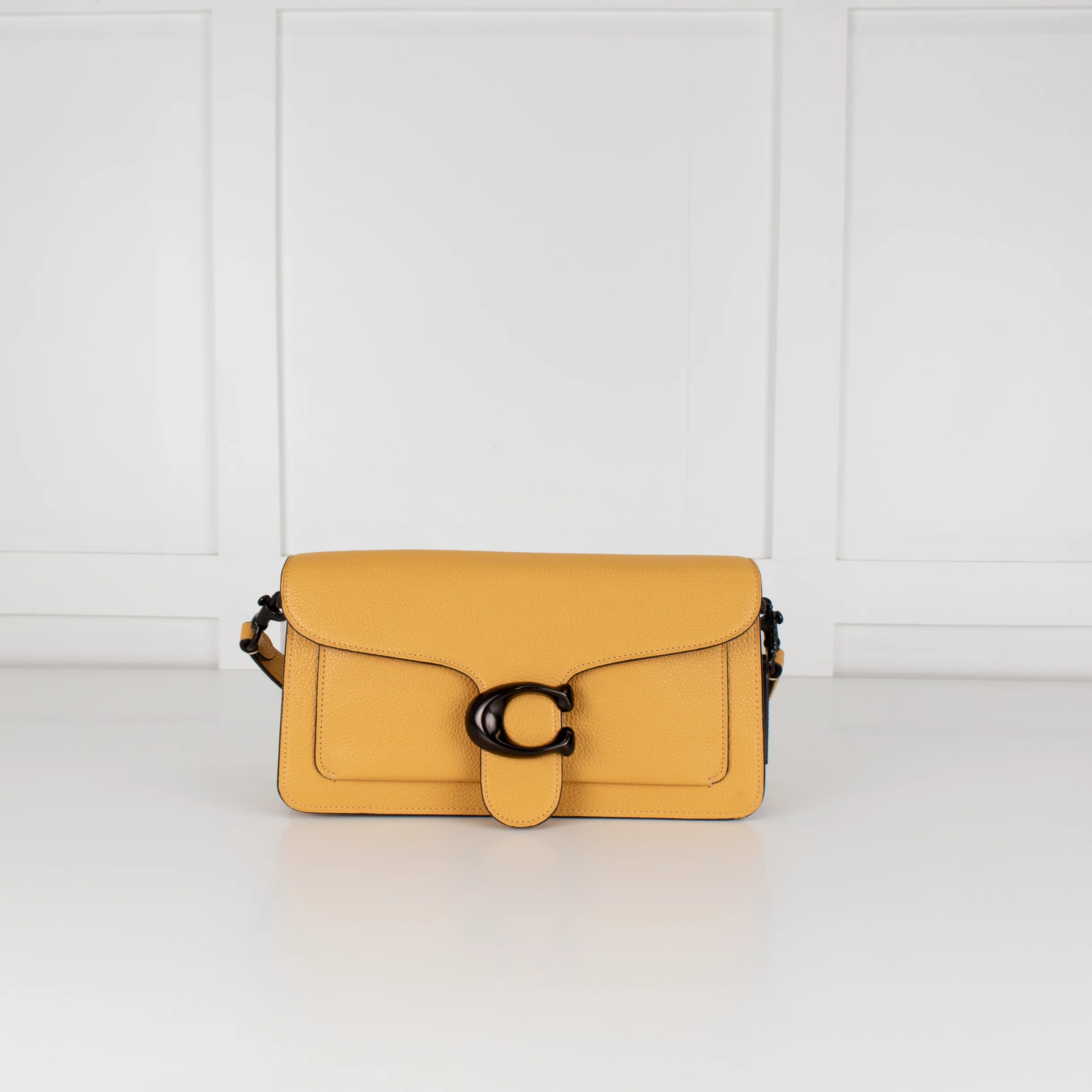Coach Yellow Grained Leather Tabby 26 Bag - Image 3