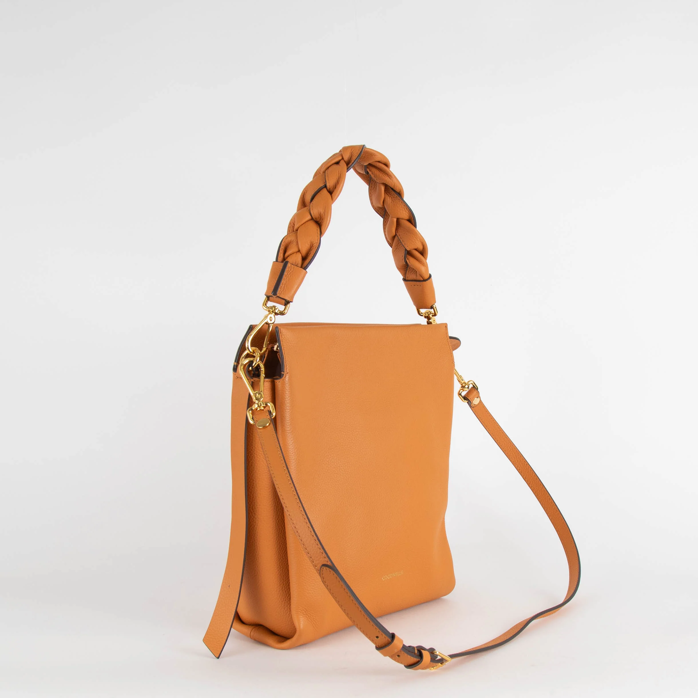 Coccinelle Burnt Orange Leather Medium Boheme Tote Bag - Image 2