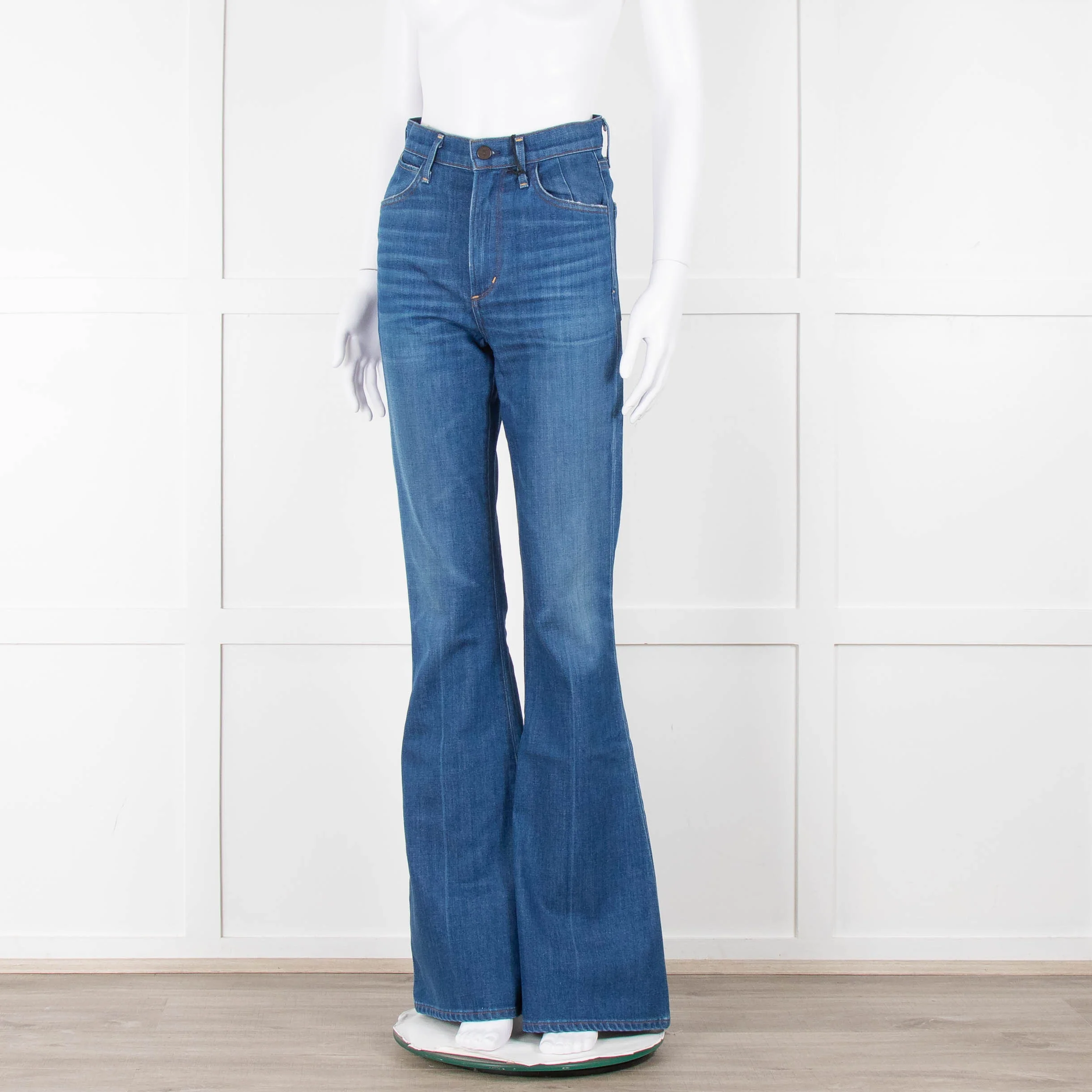 Citizens of Humanity Blue Frampton Cherie High Rise Flared Jeans - Image 8