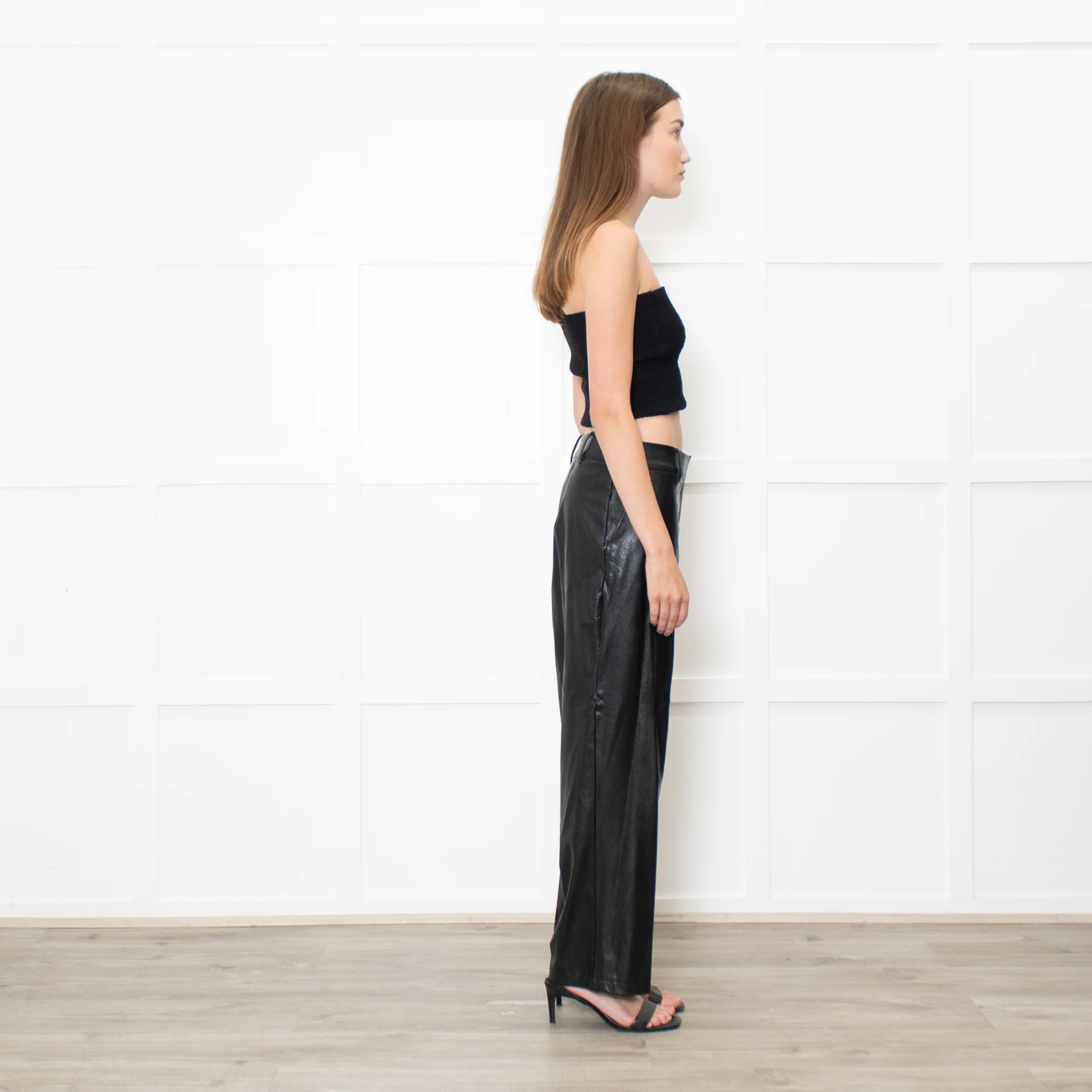 Commando Black Faux Leather Straight Trousers - Image 6
