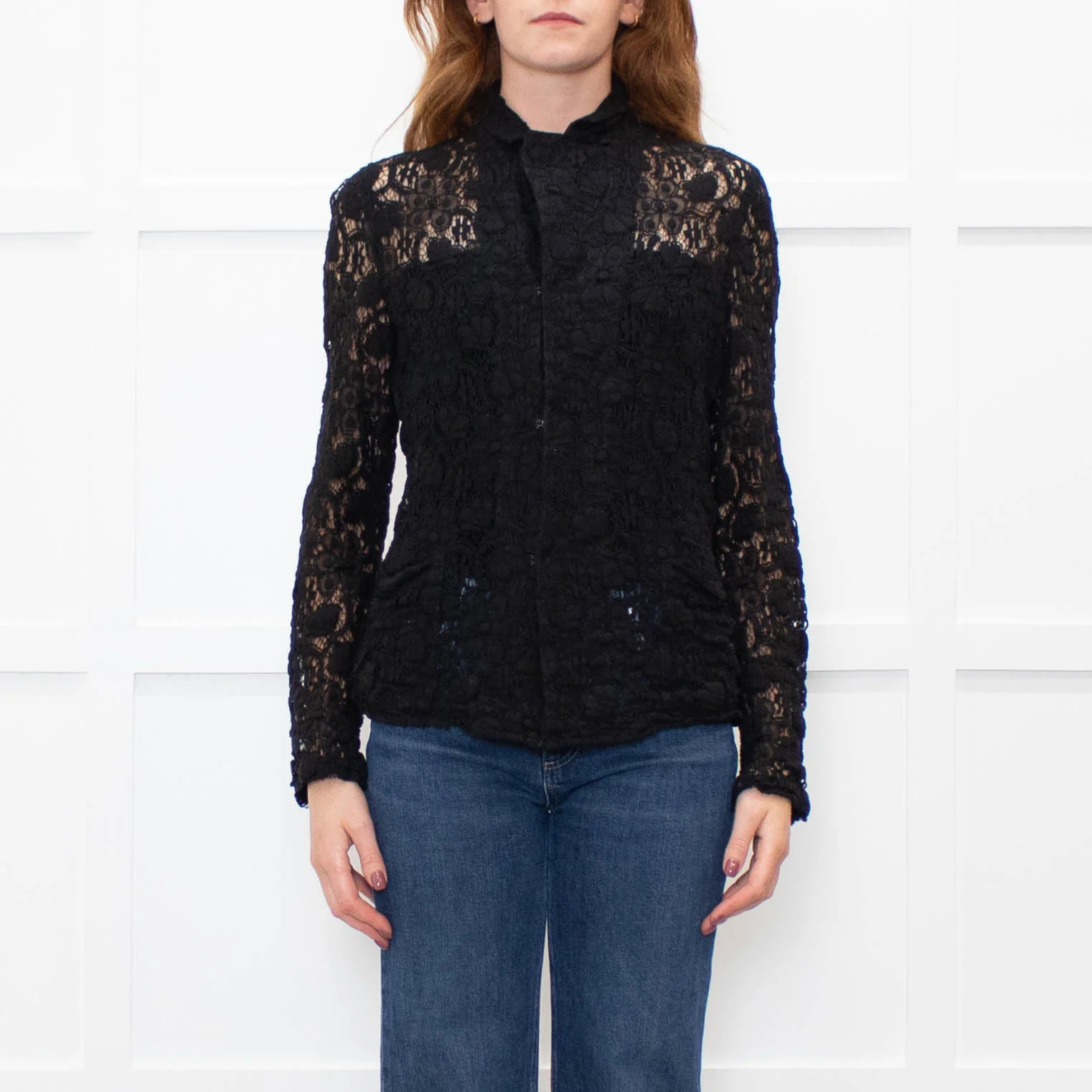 Comme Des Garcons Black Lace Jacket - Image 2