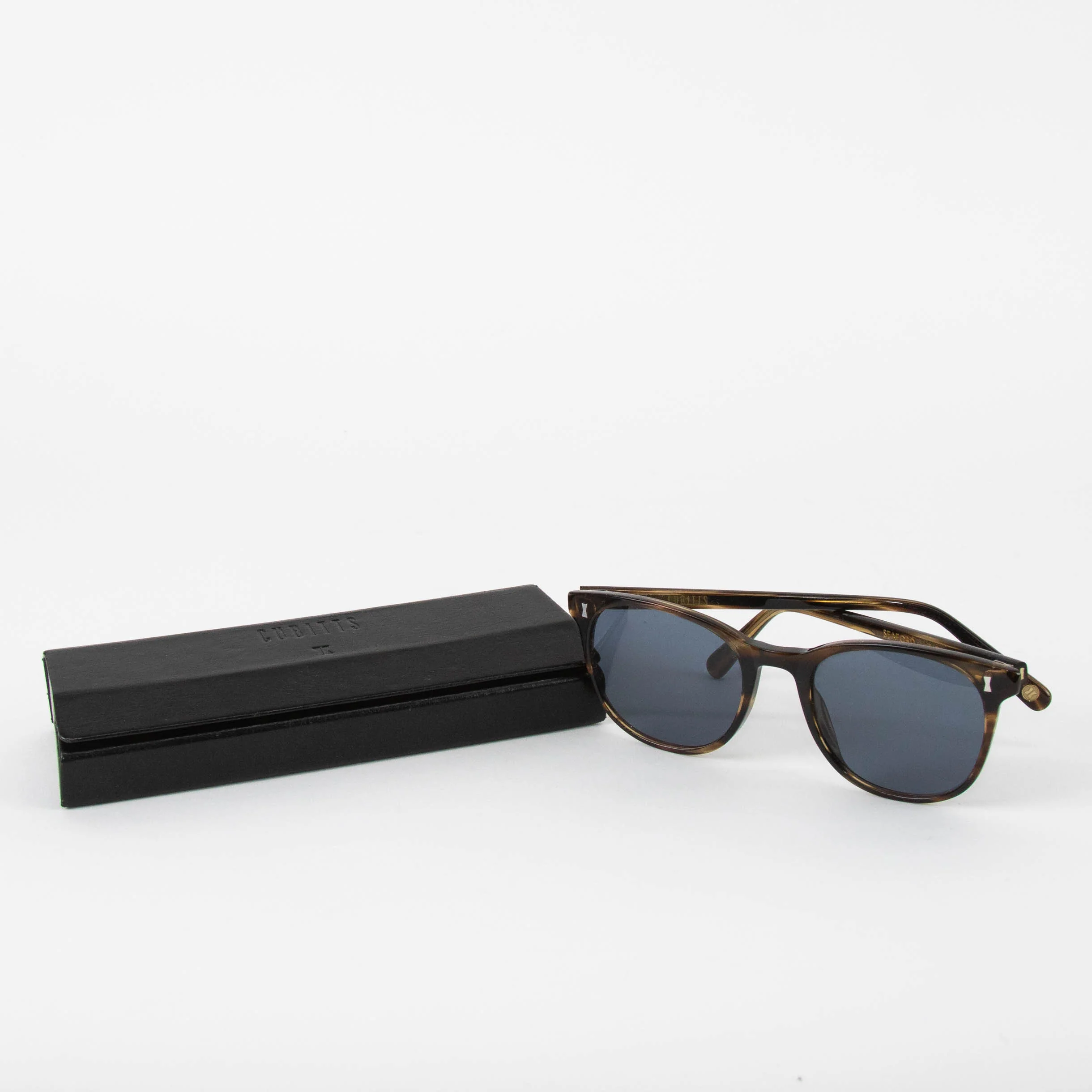 Cubitts Brown Frame Rounded Sunglasses - Image 2