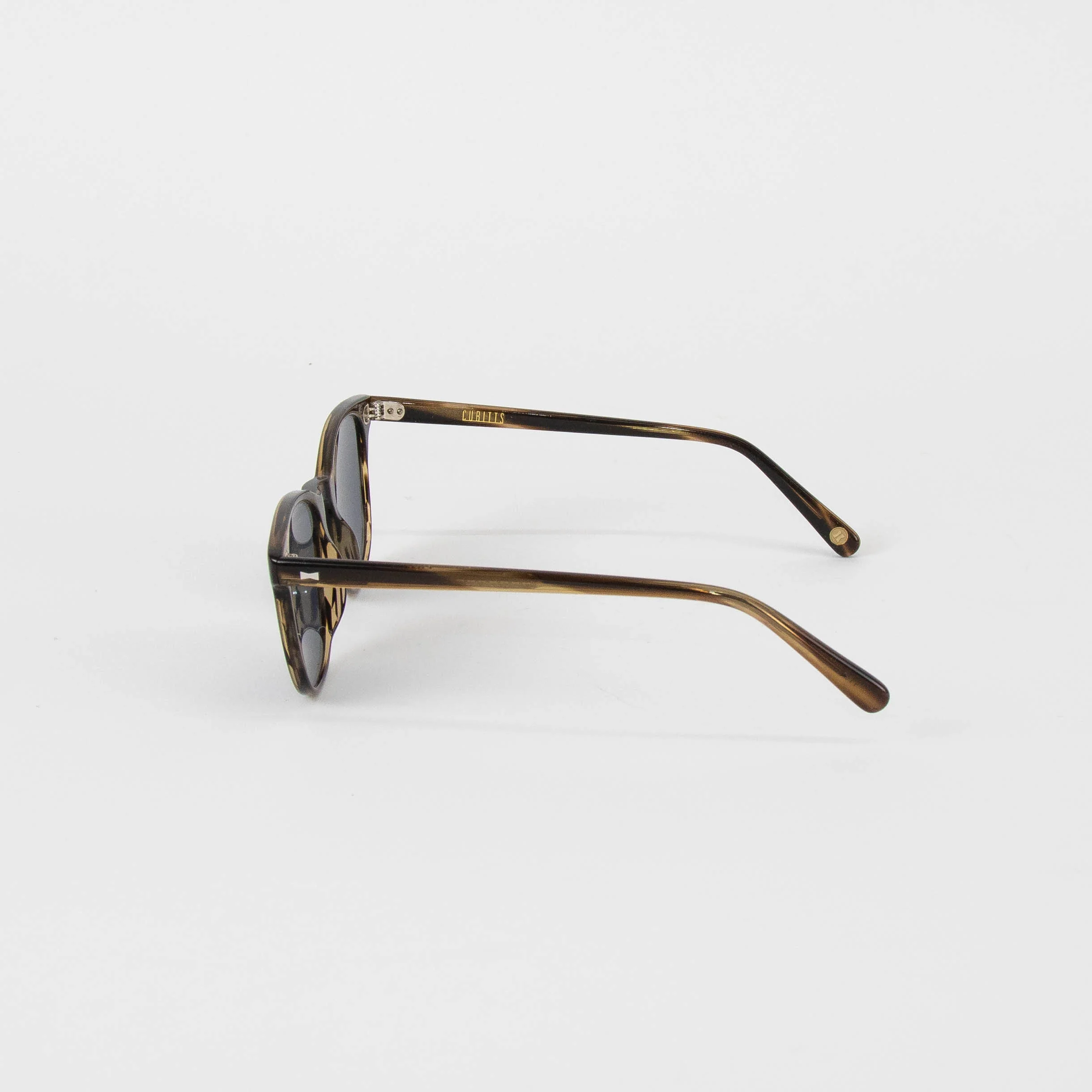 Cubitts Brown Frame Rounded Sunglasses - Image 6