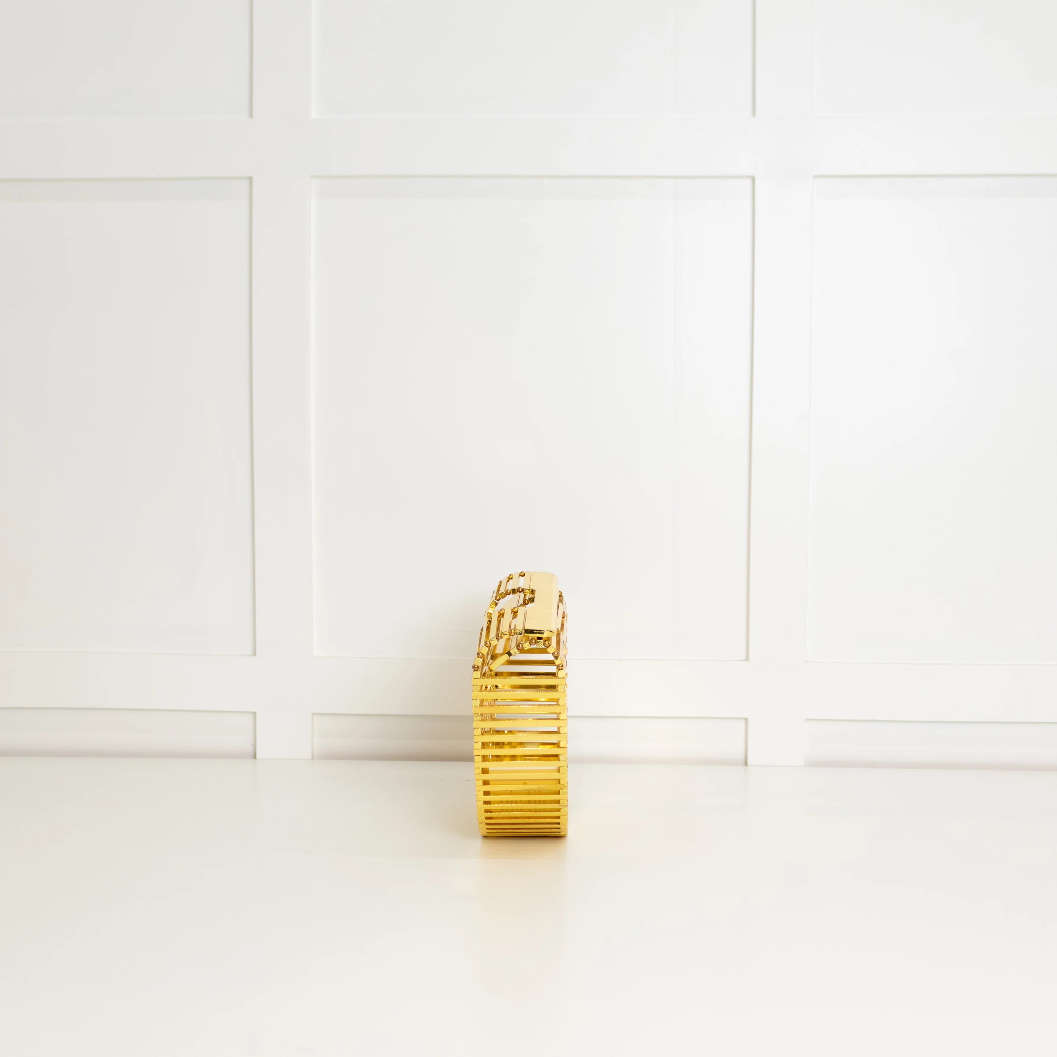 Cult Gaia Gold Ark Metal Clutch Bag - Image 5