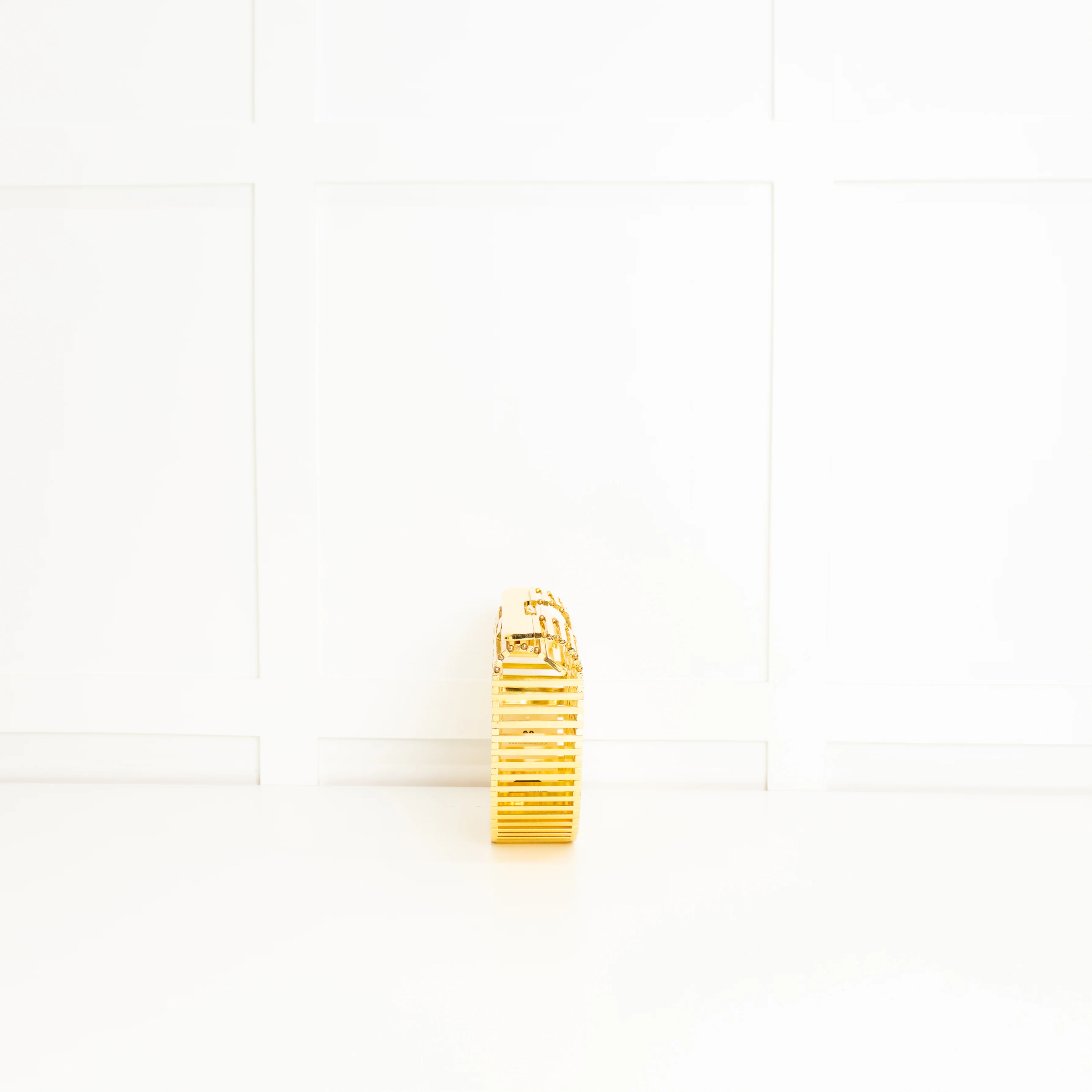 Cult Gaia Gold Ark Metal Clutch Bag - Image 8