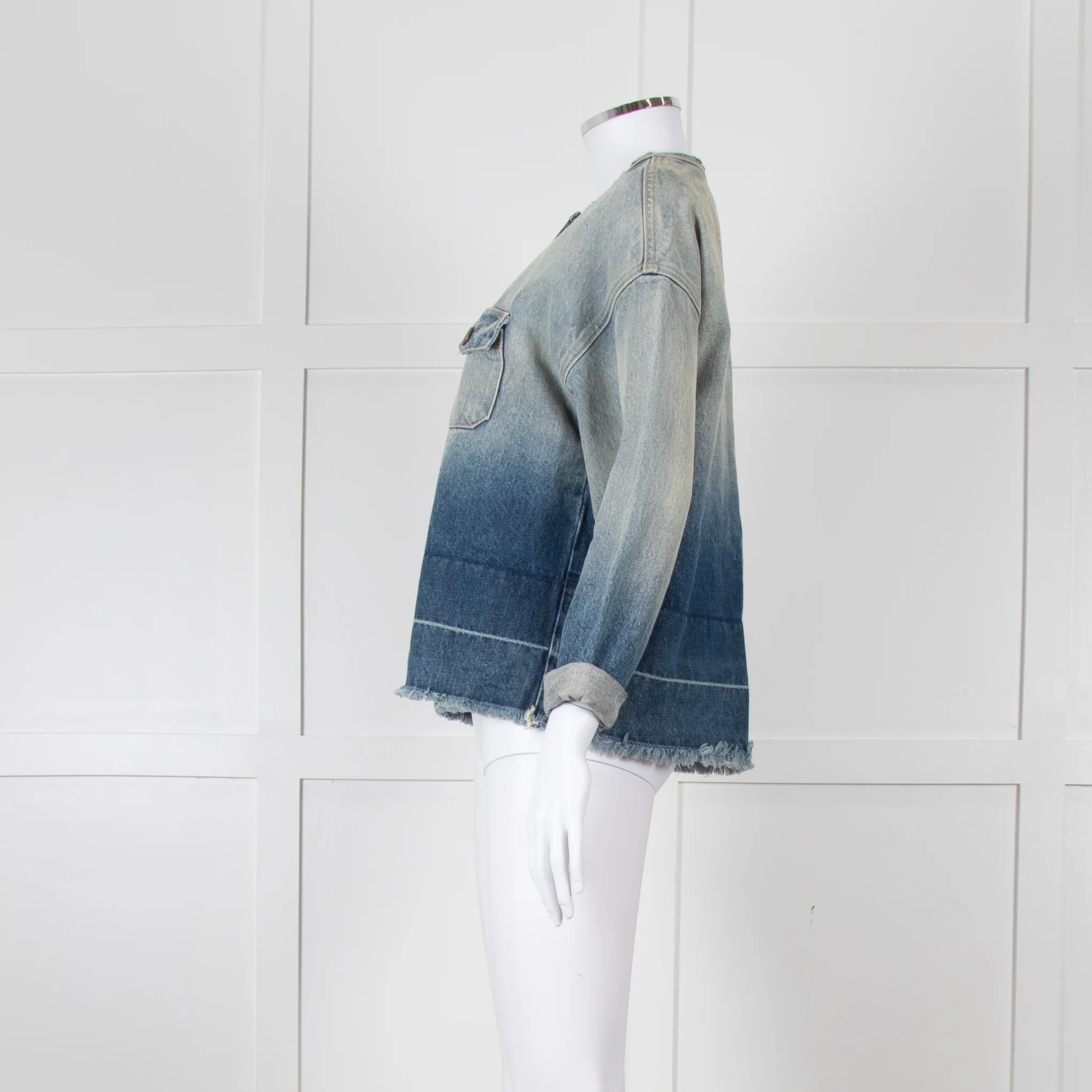 Current Elliott Faded Denim Jacket - Image 7