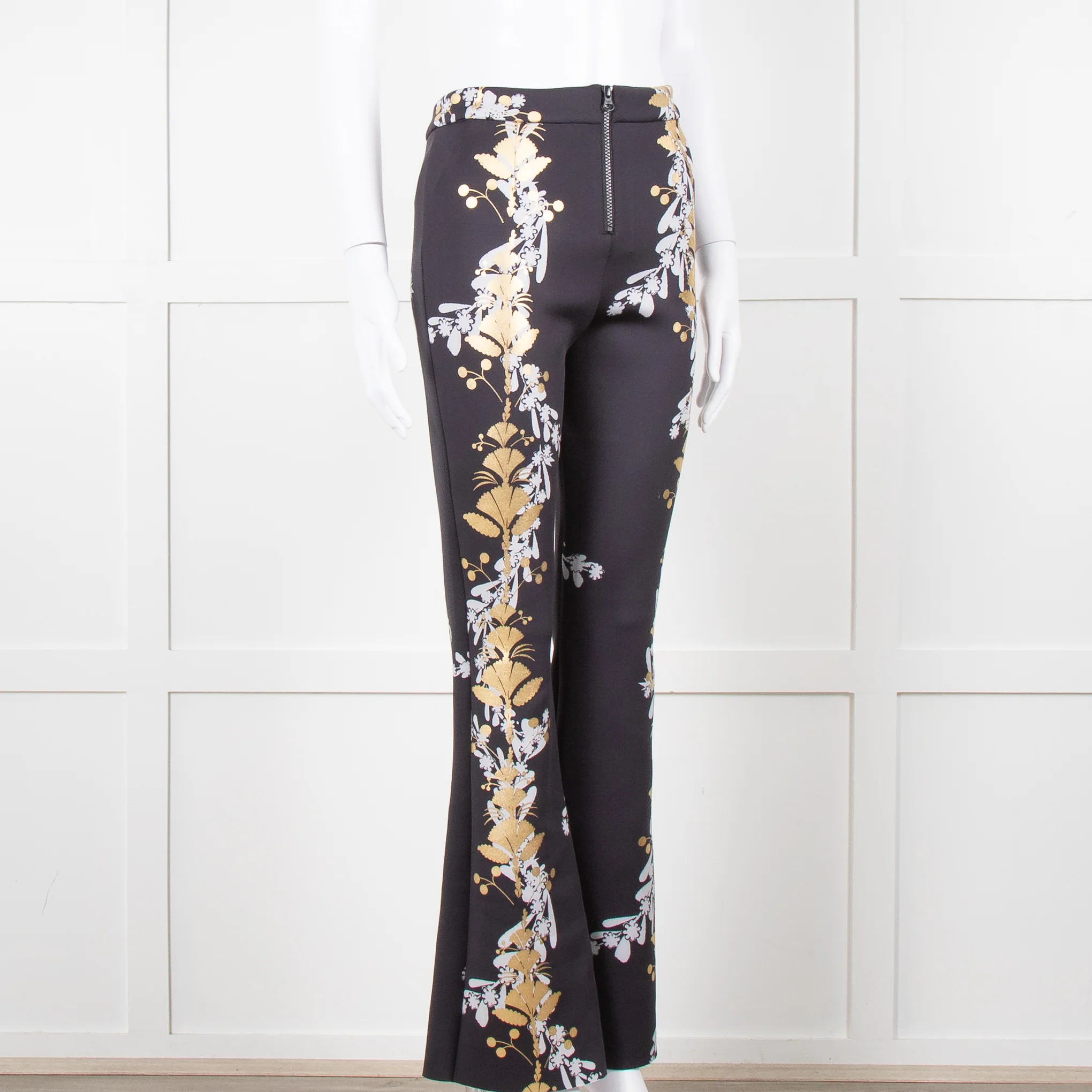 Cynthia Rowley Scuba Material Floral Print Trousers - Image 2