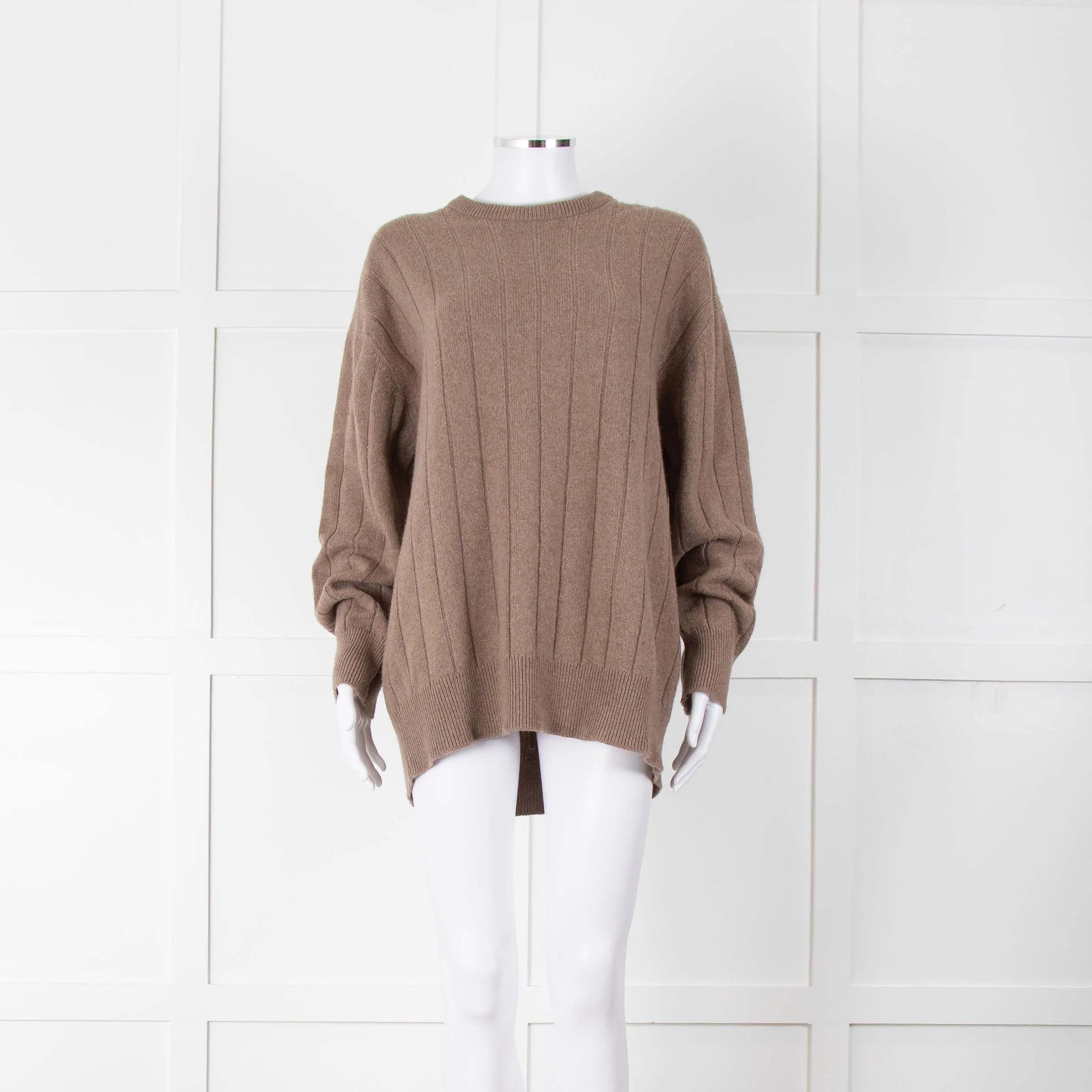&Daughter Brown Cable Round neck Jumper