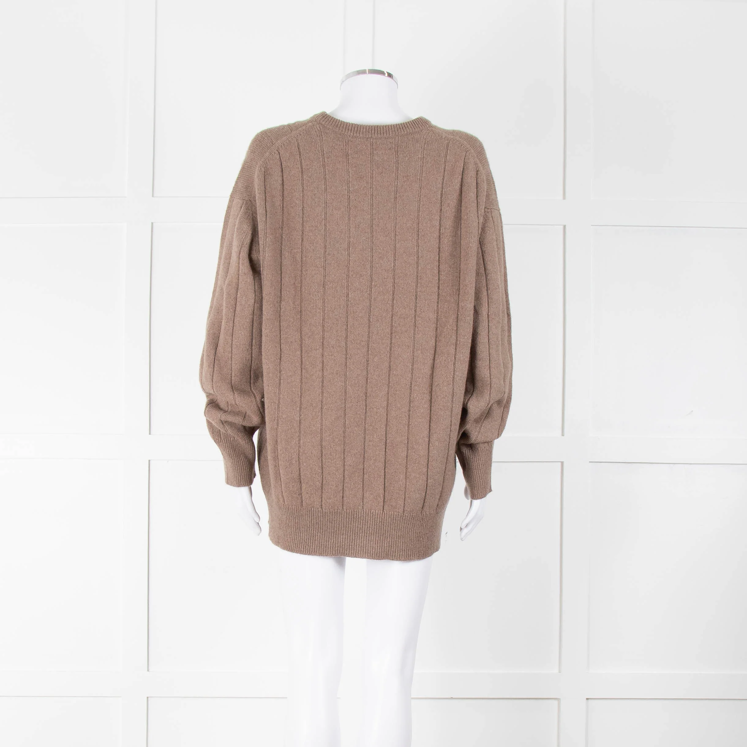 &Daughter Brown Cable Round neck Jumper - Image 5