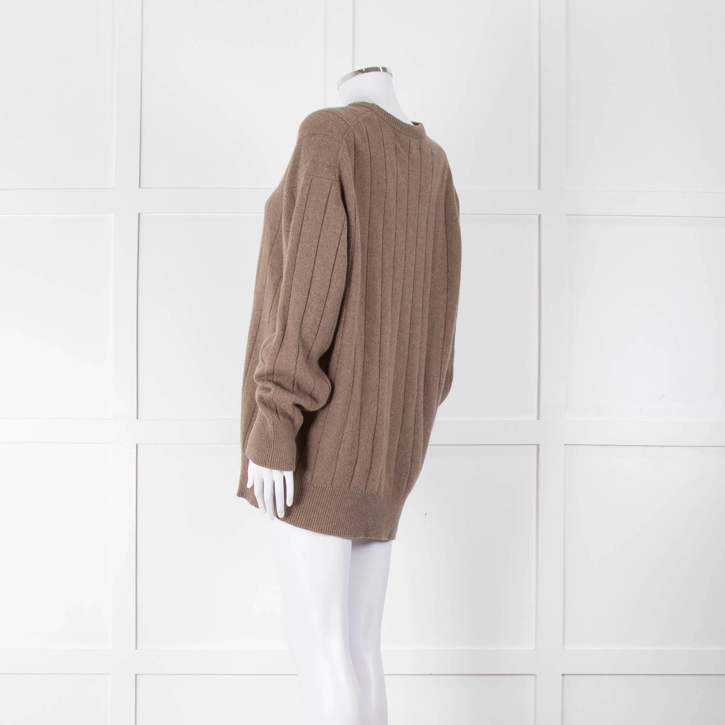 &Daughter Brown Cable Round neck Jumper - Image 6