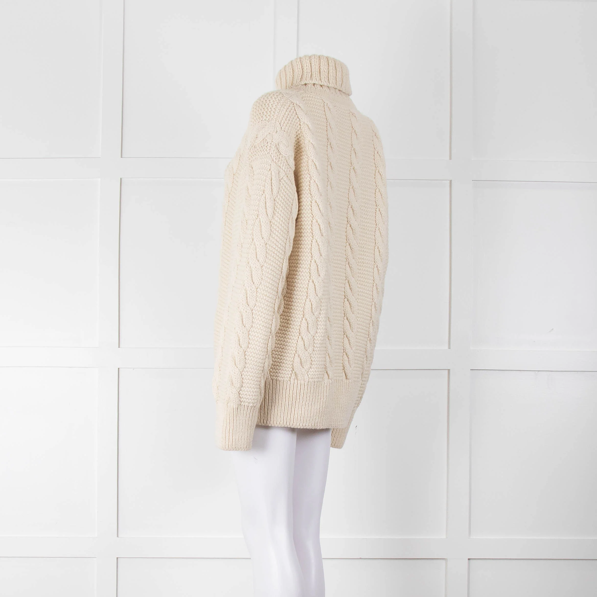 &Daughter Cas Cable Knit High Neck Jumper - Image 5
