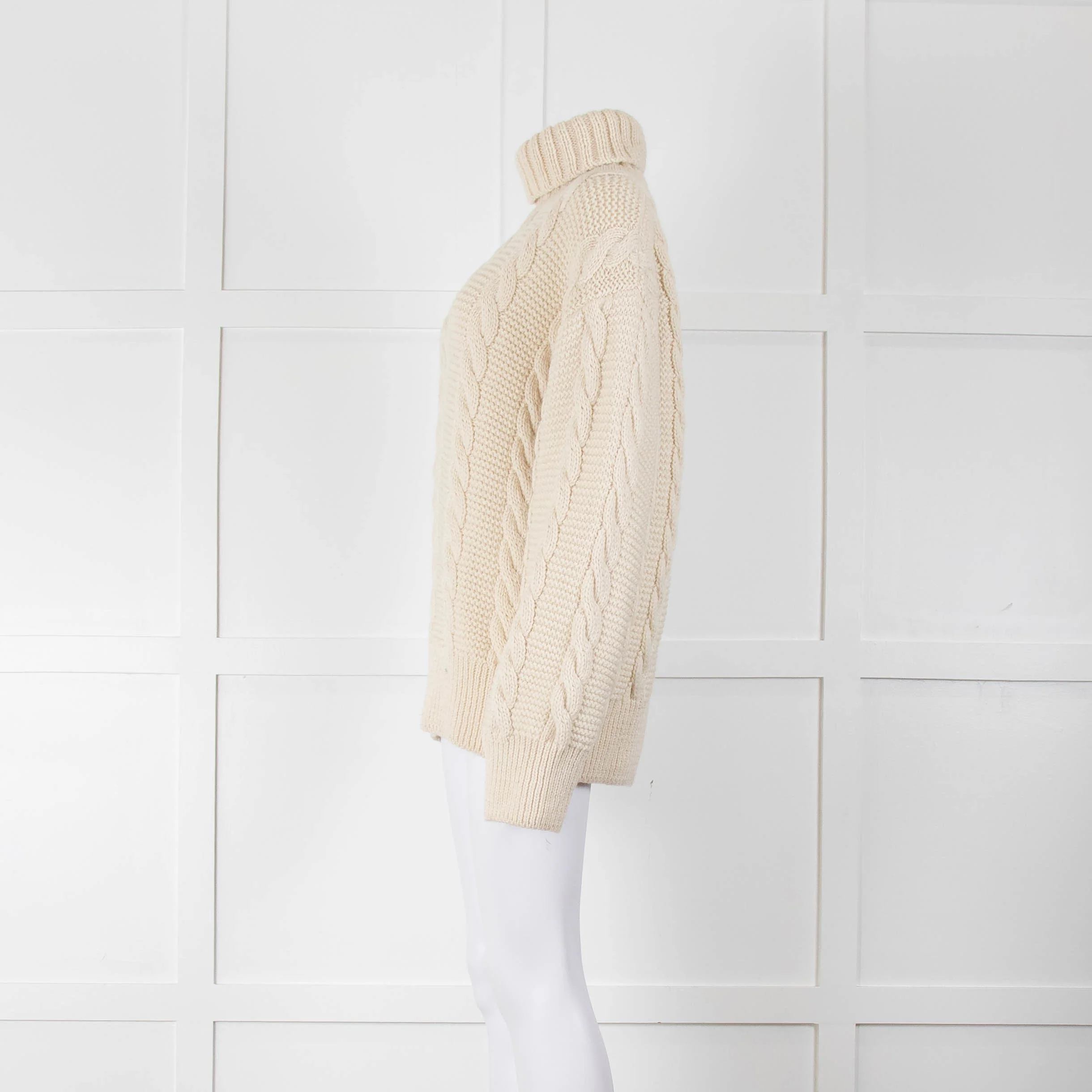 &Daughter Cas Cable Knit High Neck Jumper - Image 6