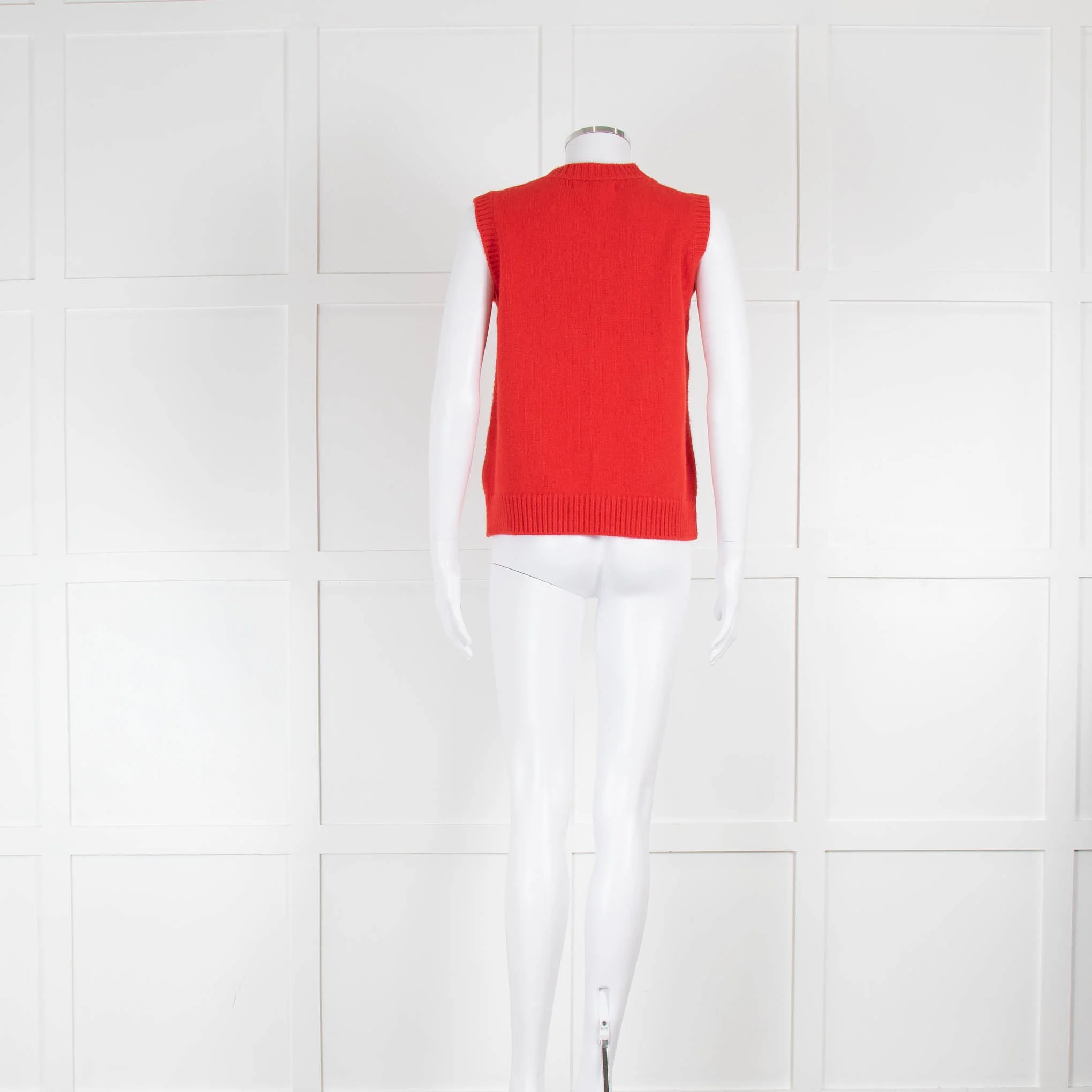 &DAUGHTER Delma Crewneck Tank In Poppy Red - Image 4