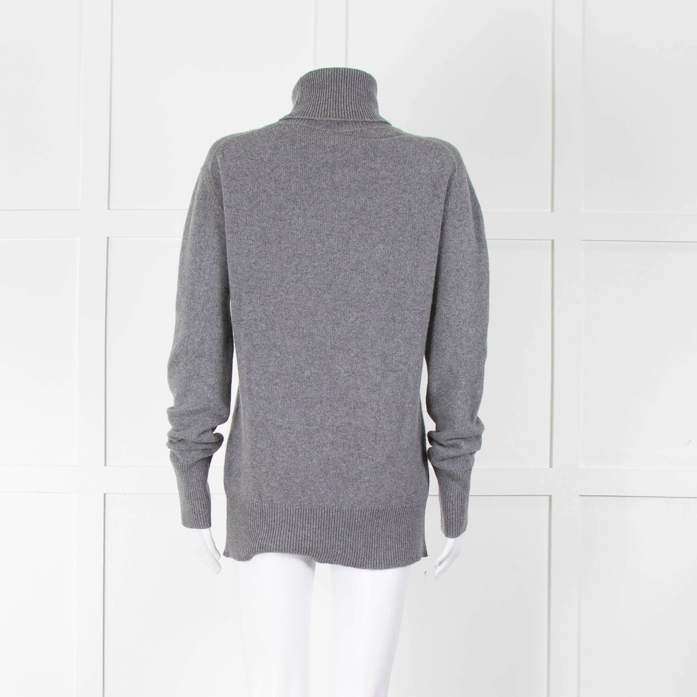 &Daughter Grey Slouch Roll Neck Jumper - Image 5