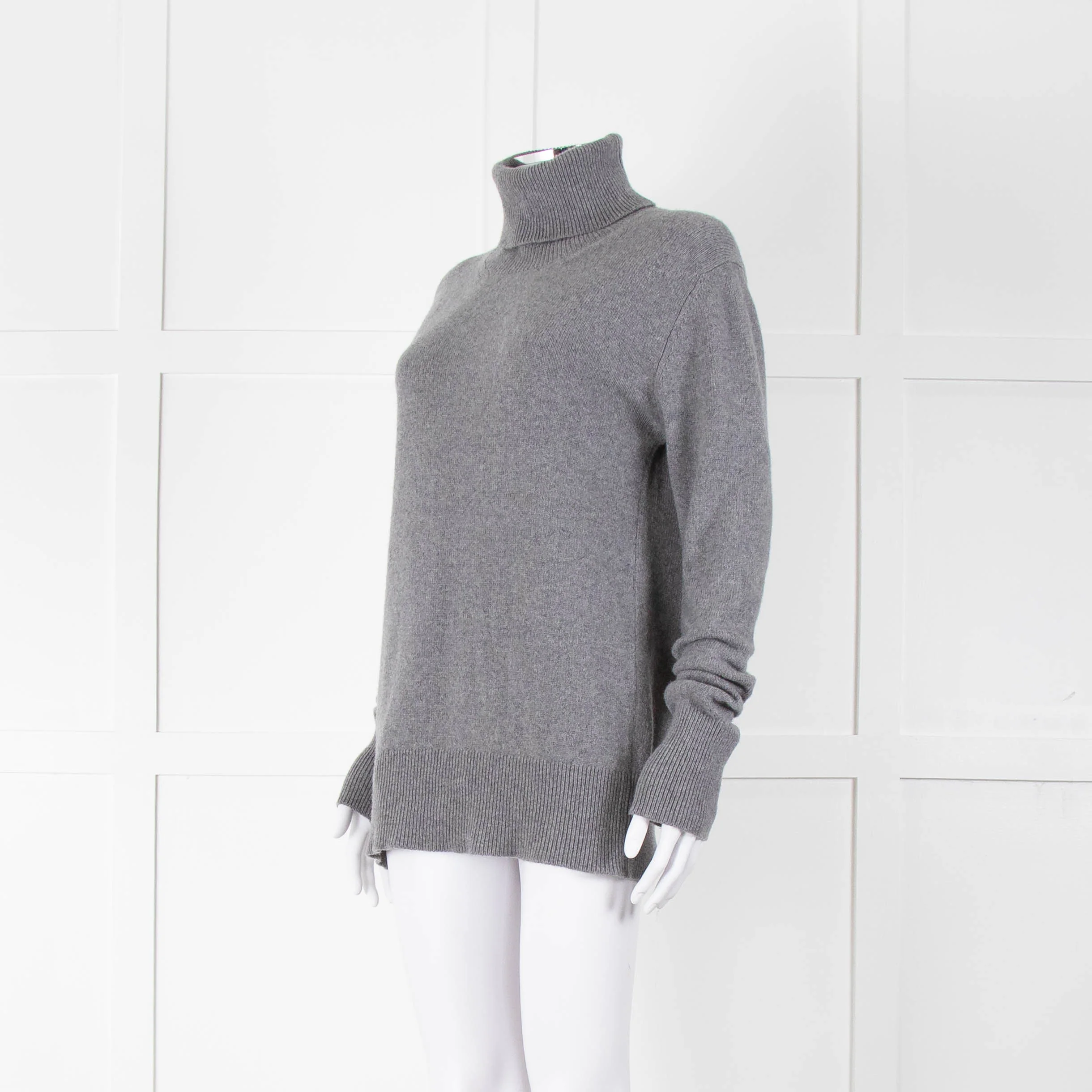 &Daughter Grey Slouch Roll Neck Jumper - Image 8