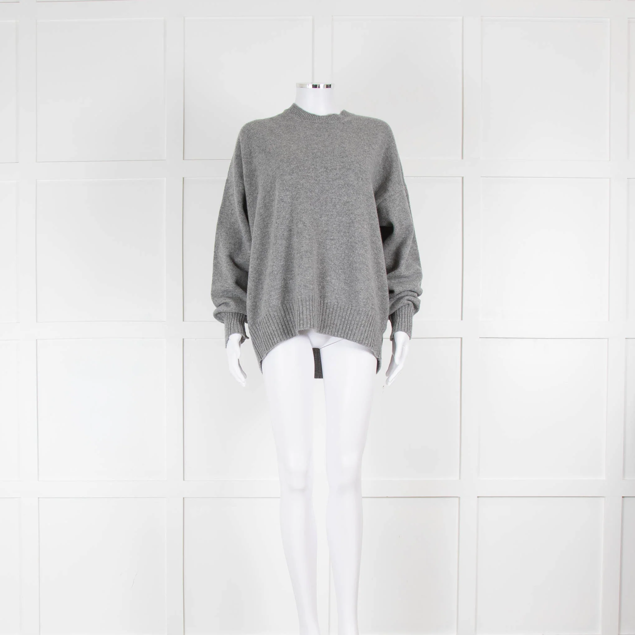 &DAUGHTER Innes Geelong Slouch Crewneck In Flannel Grey
