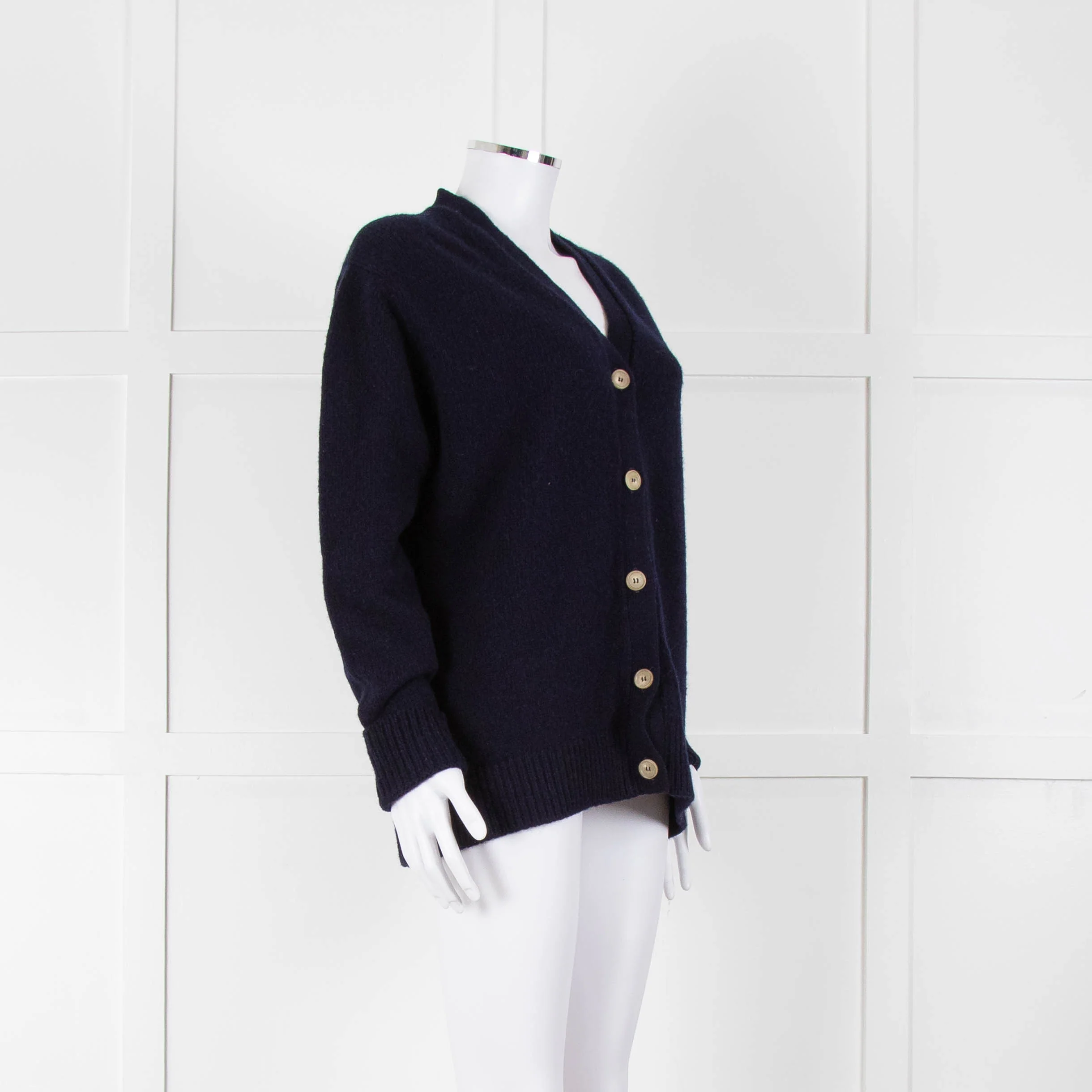 &Daughter Navy Lambswool Cardigan - Image 2