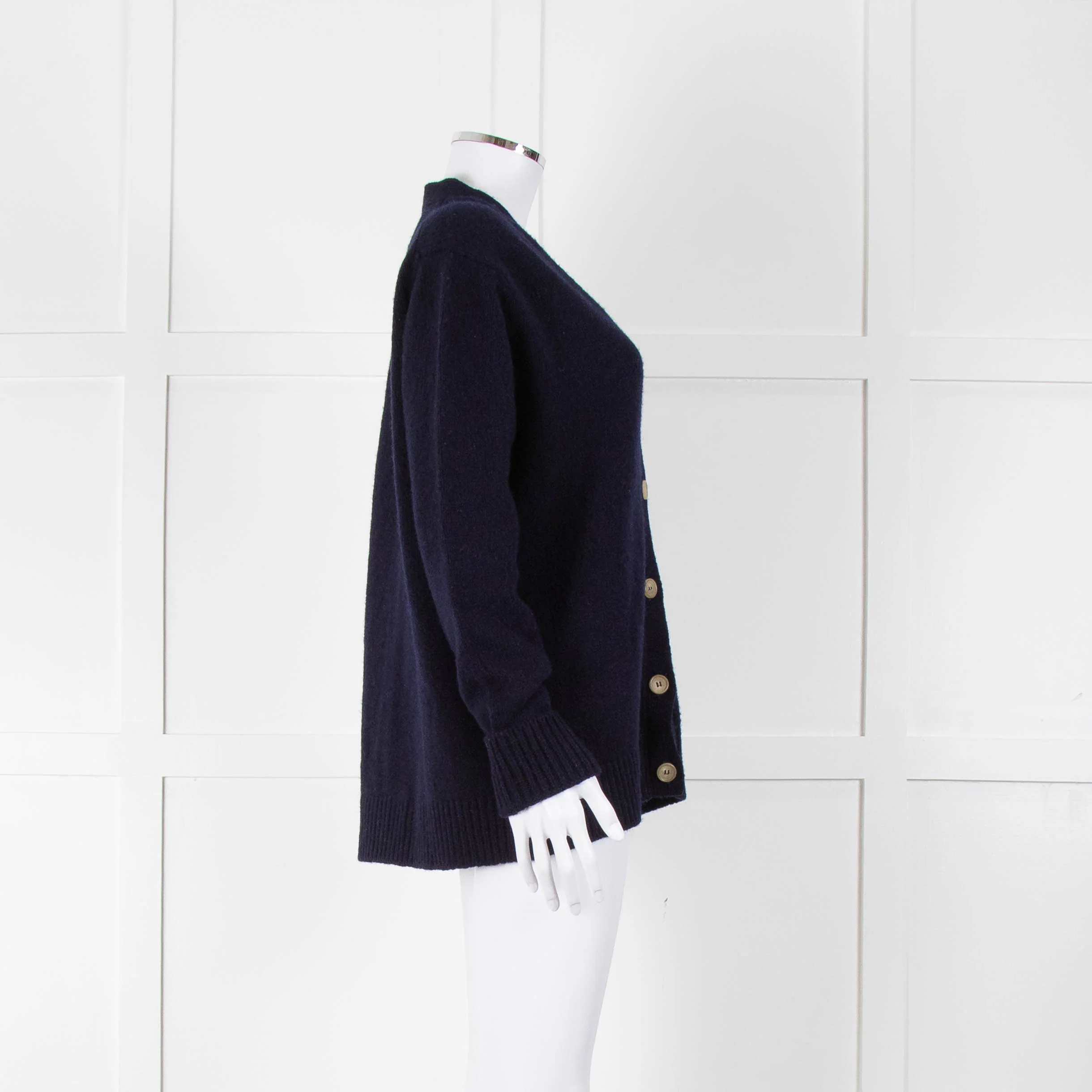 &Daughter Navy Lambswool Cardigan - Image 3