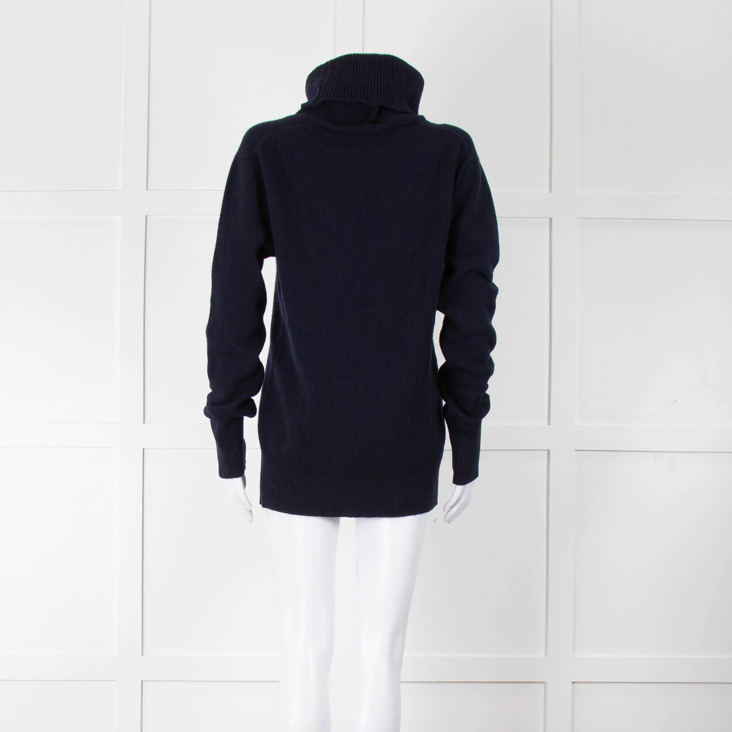 &Daughter Navy Slouch Roll Neck Jumper - Image 5