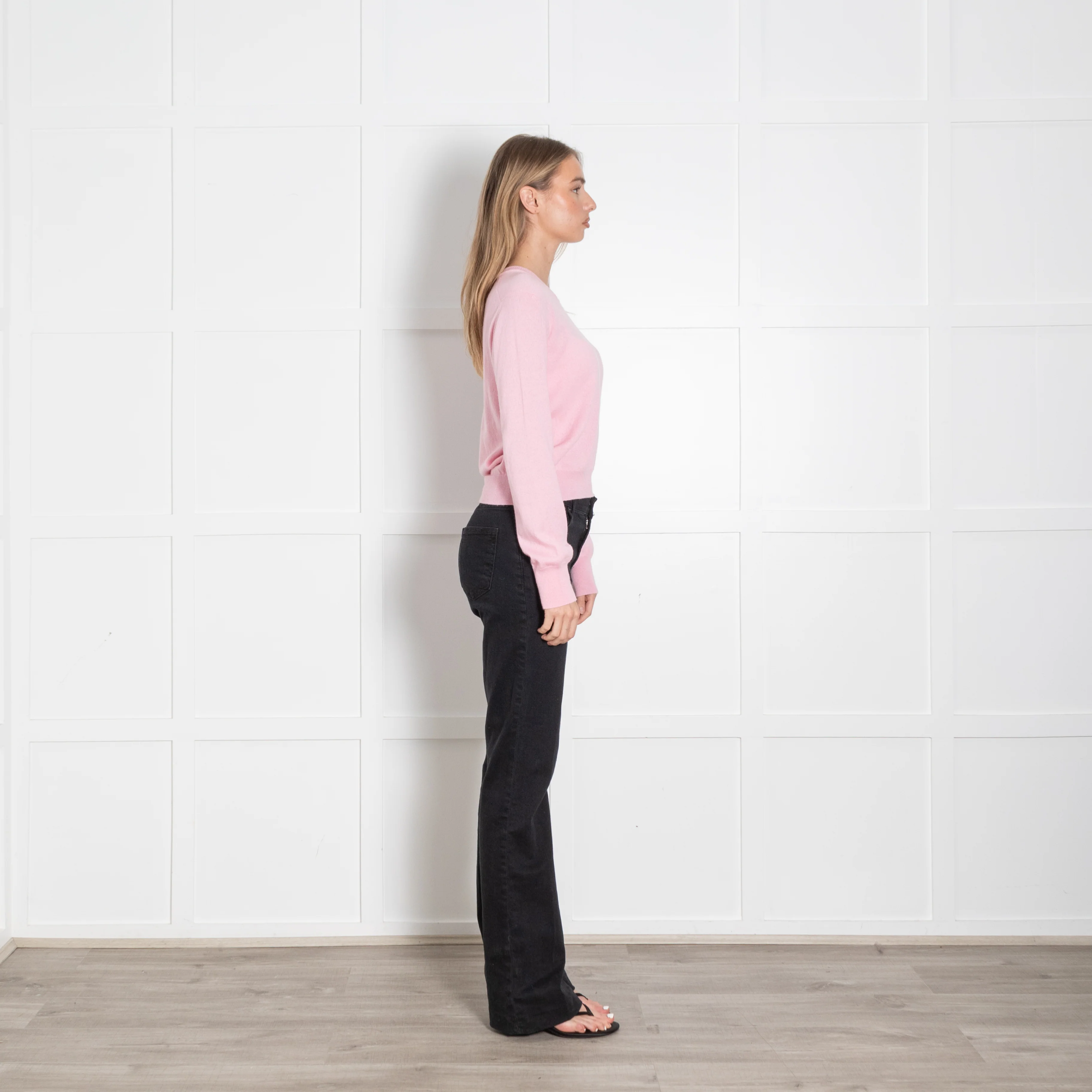 &Daughter Pink Round Neck Wool Jumper - Image 6