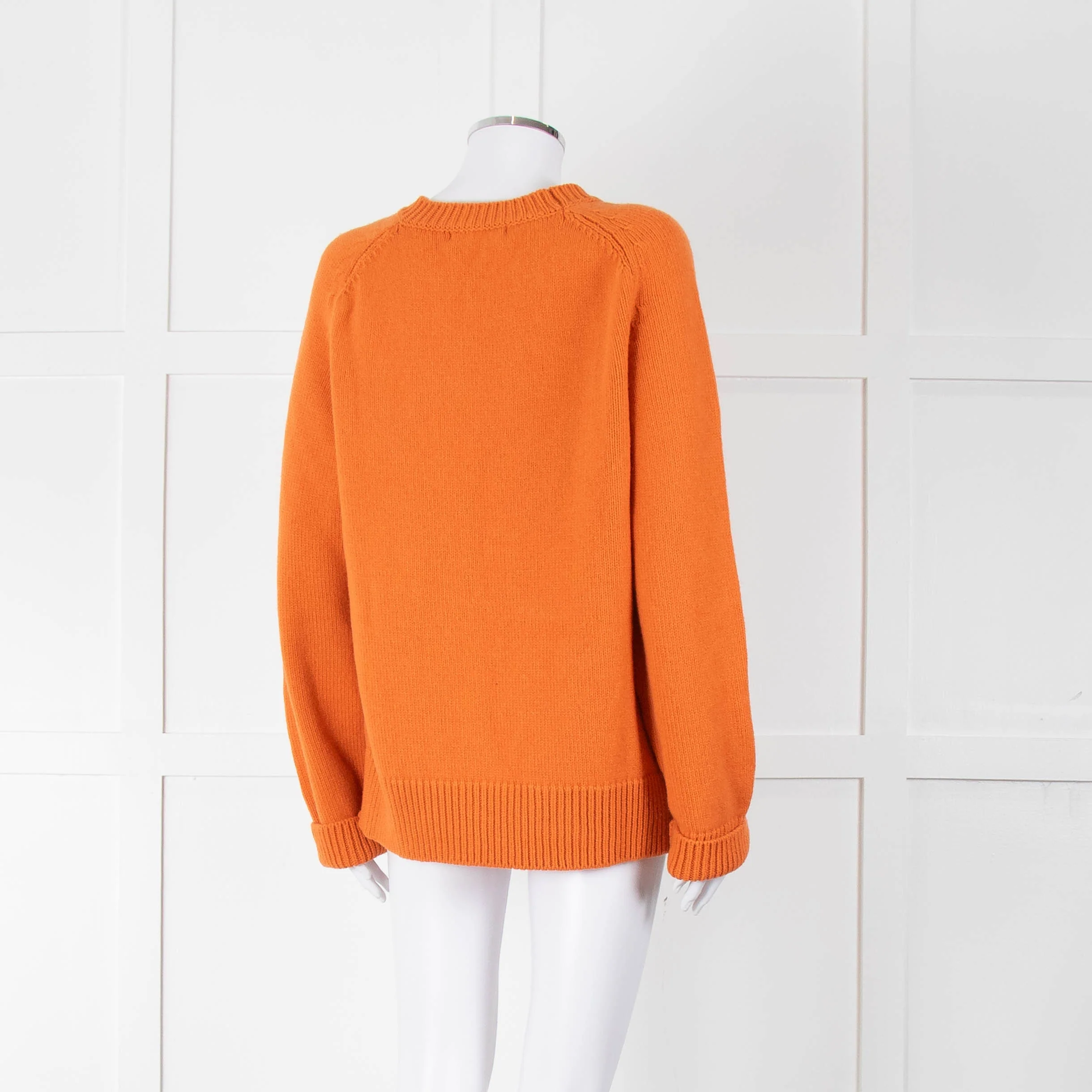 &Daughter Tangerine Longsleeve Wool Jumper - Image 4