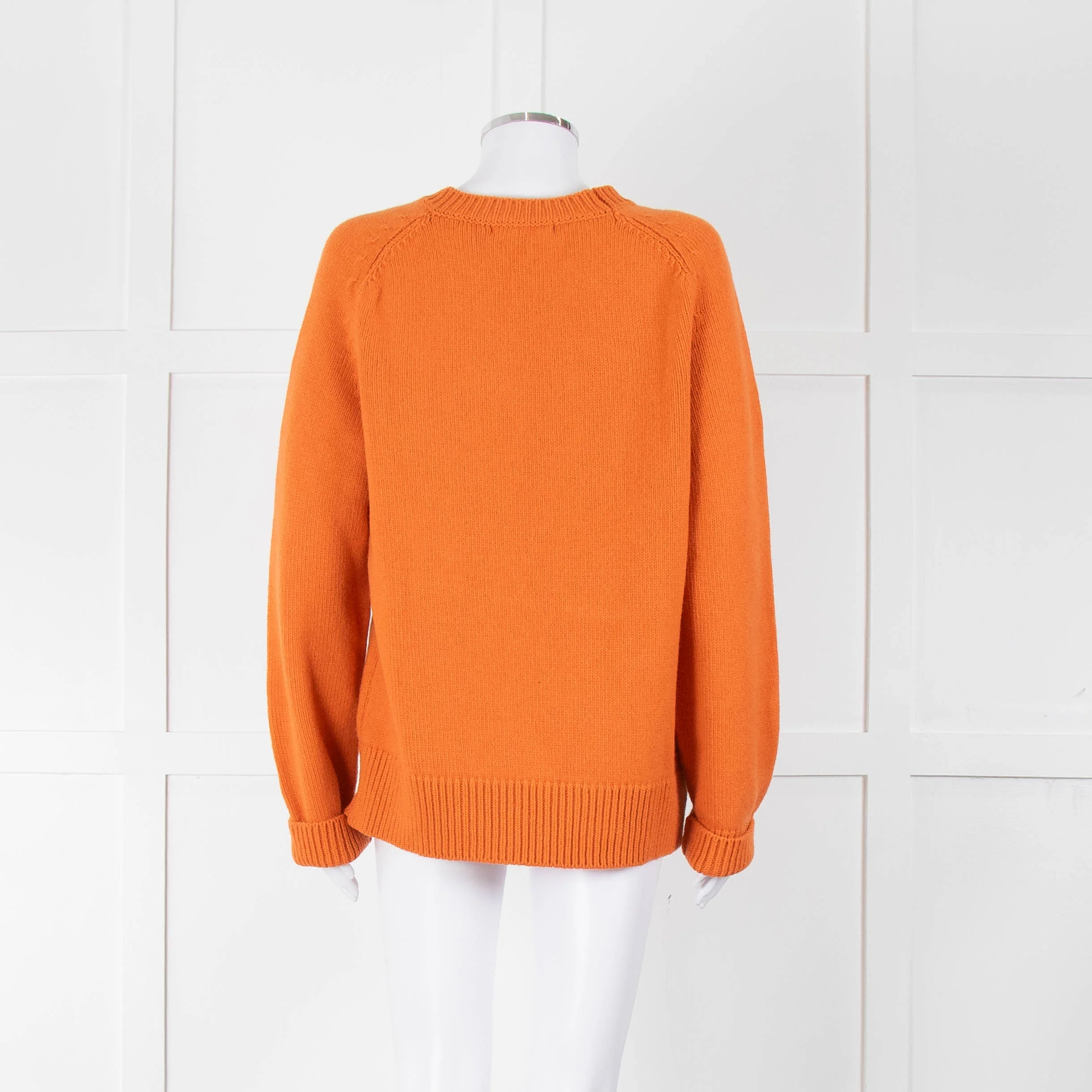 &Daughter Tangerine Longsleeve Wool Jumper - Image 5