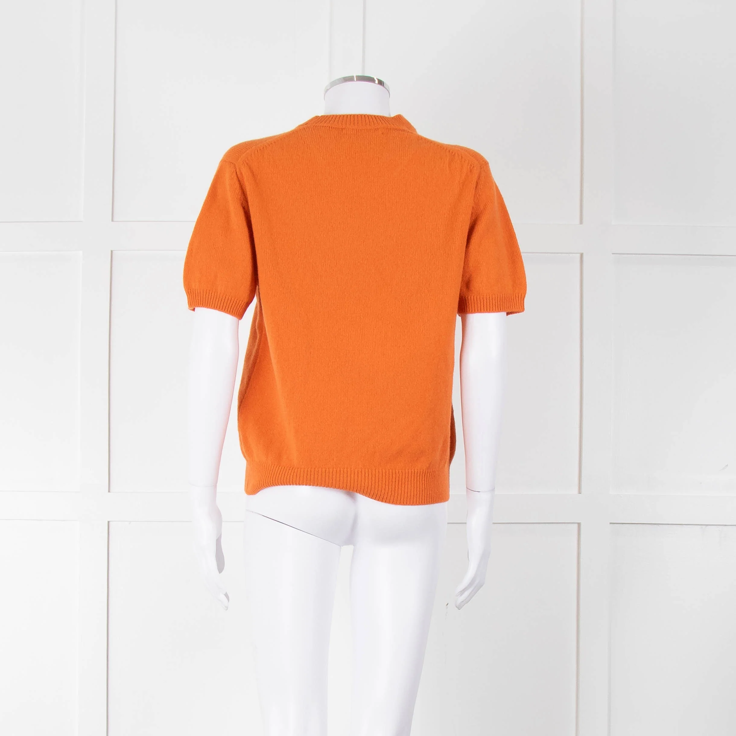 &Daughter Tangerine Shortsleeve Wool Jumper - Image 5