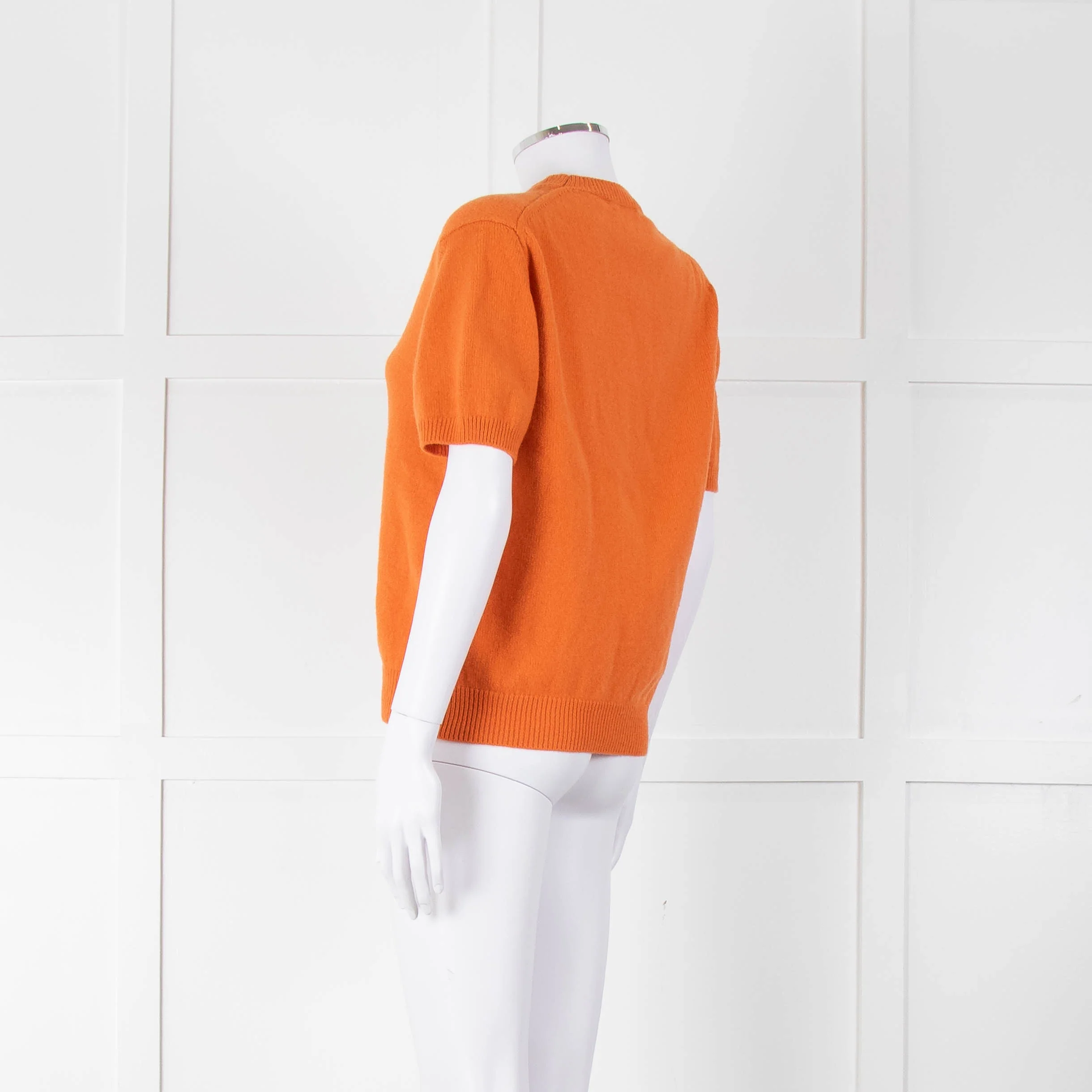 &Daughter Tangerine Shortsleeve Wool Jumper - Image 6