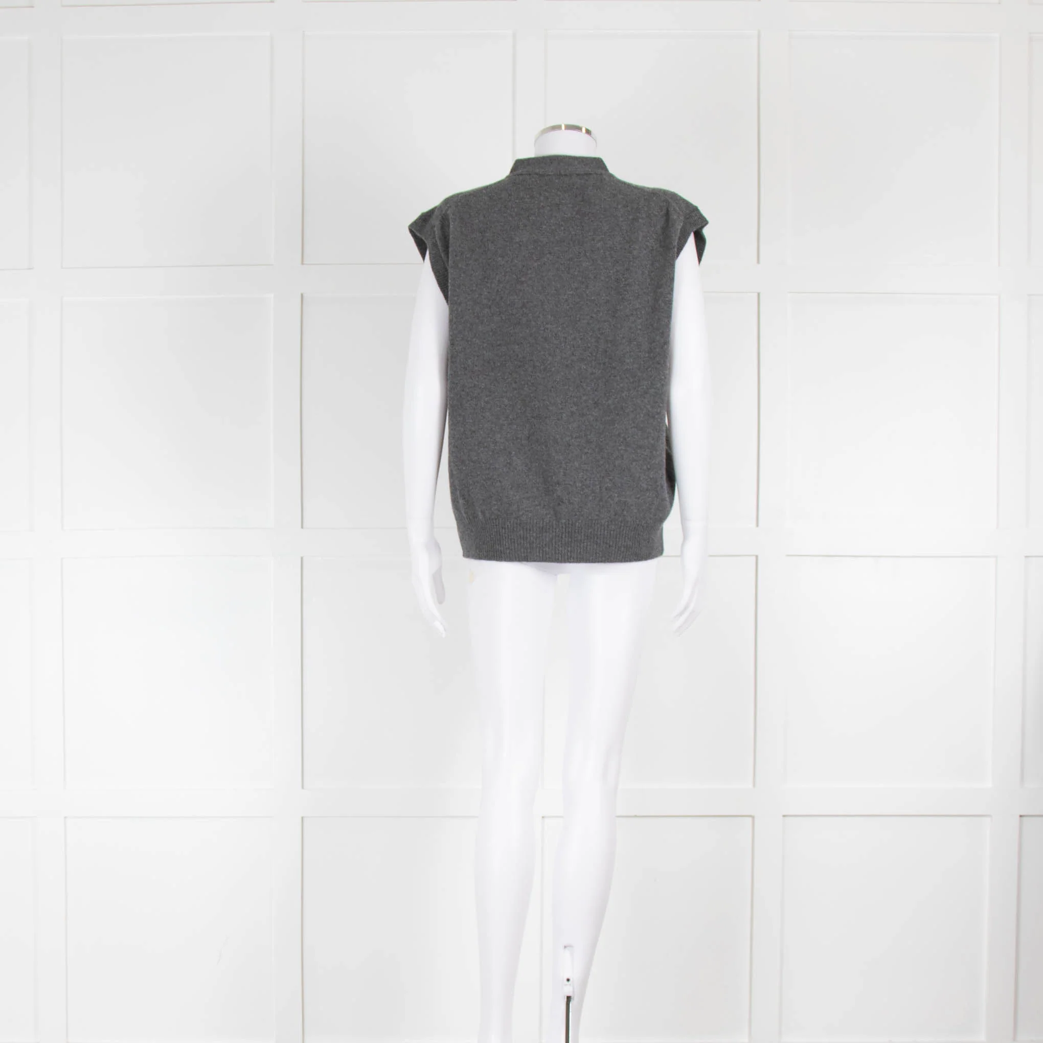 &DAUGHTER Wexford Pocket Waistcoat In Derby Grey - Image 4